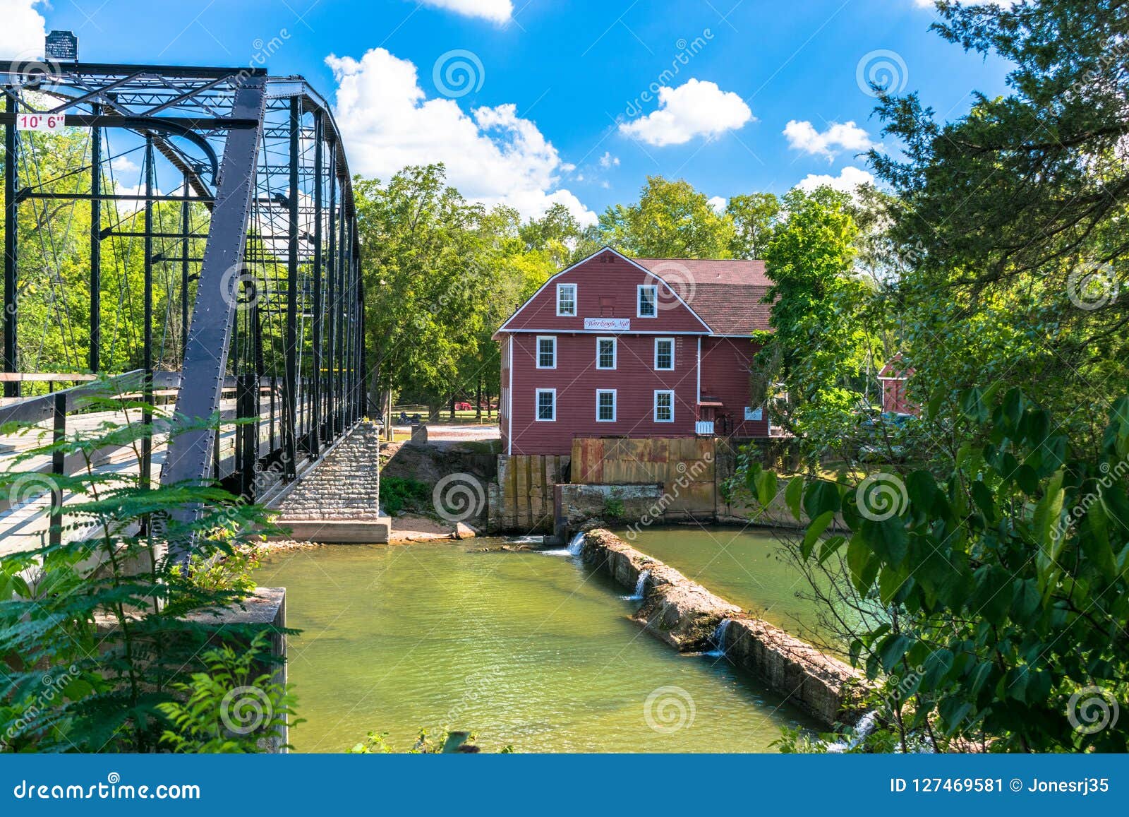 War Eagle Mill and War Eagle Bridge on the War Eagle River in Rogers