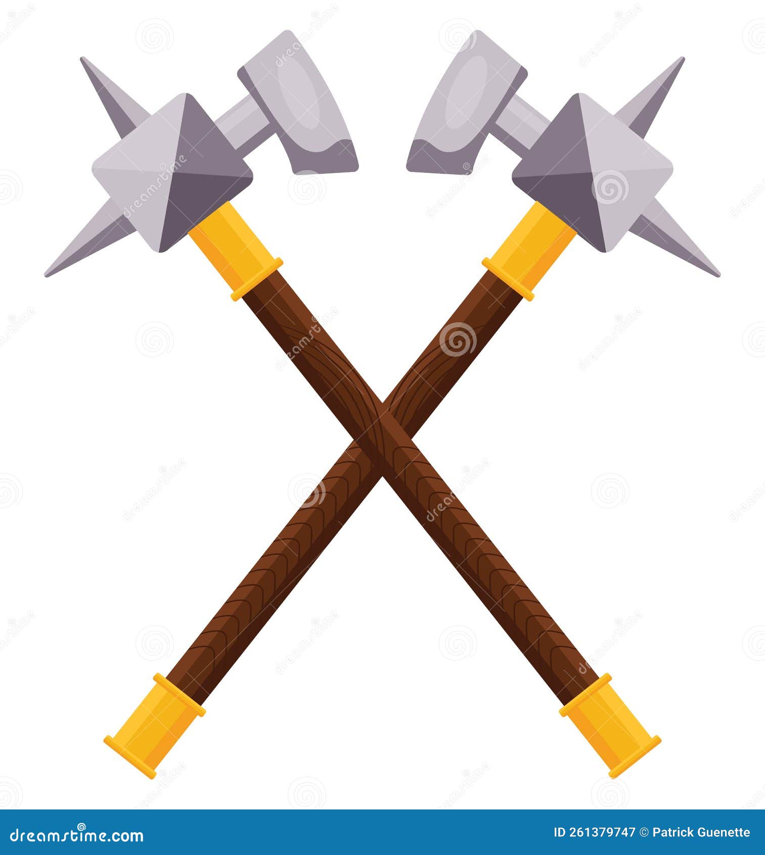 War hammer, icon stock vector. Illustration of wood 261379747