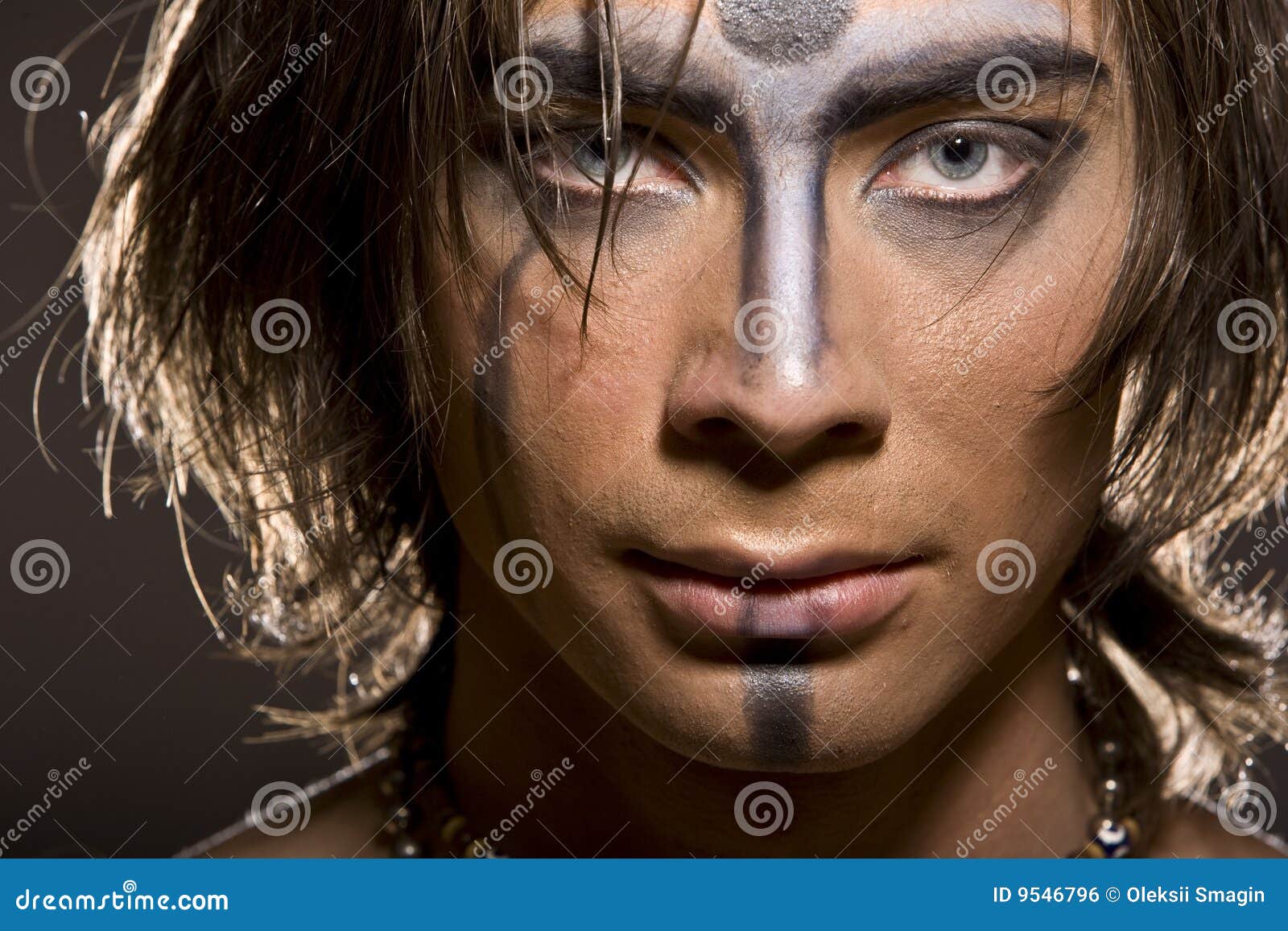 native american female war paint