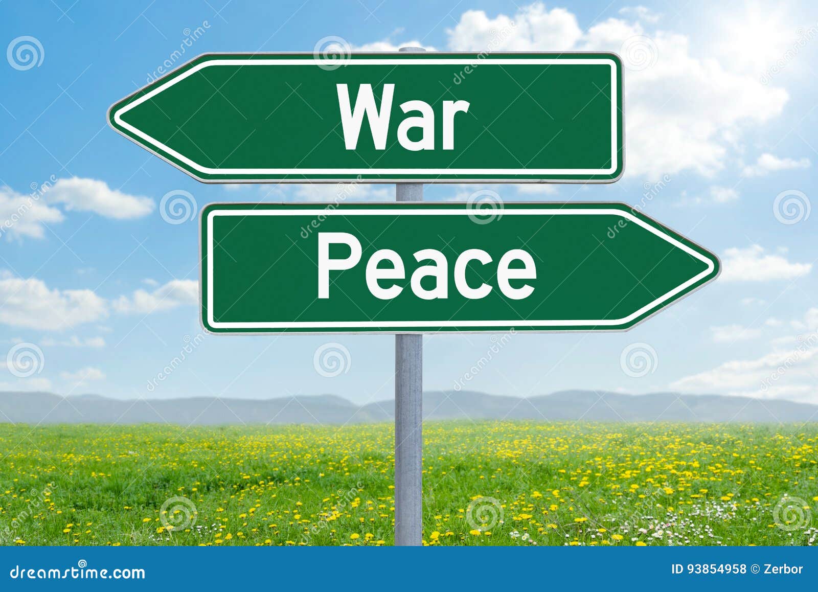 War or Peace stock photo. Image of decision, direction 93854958