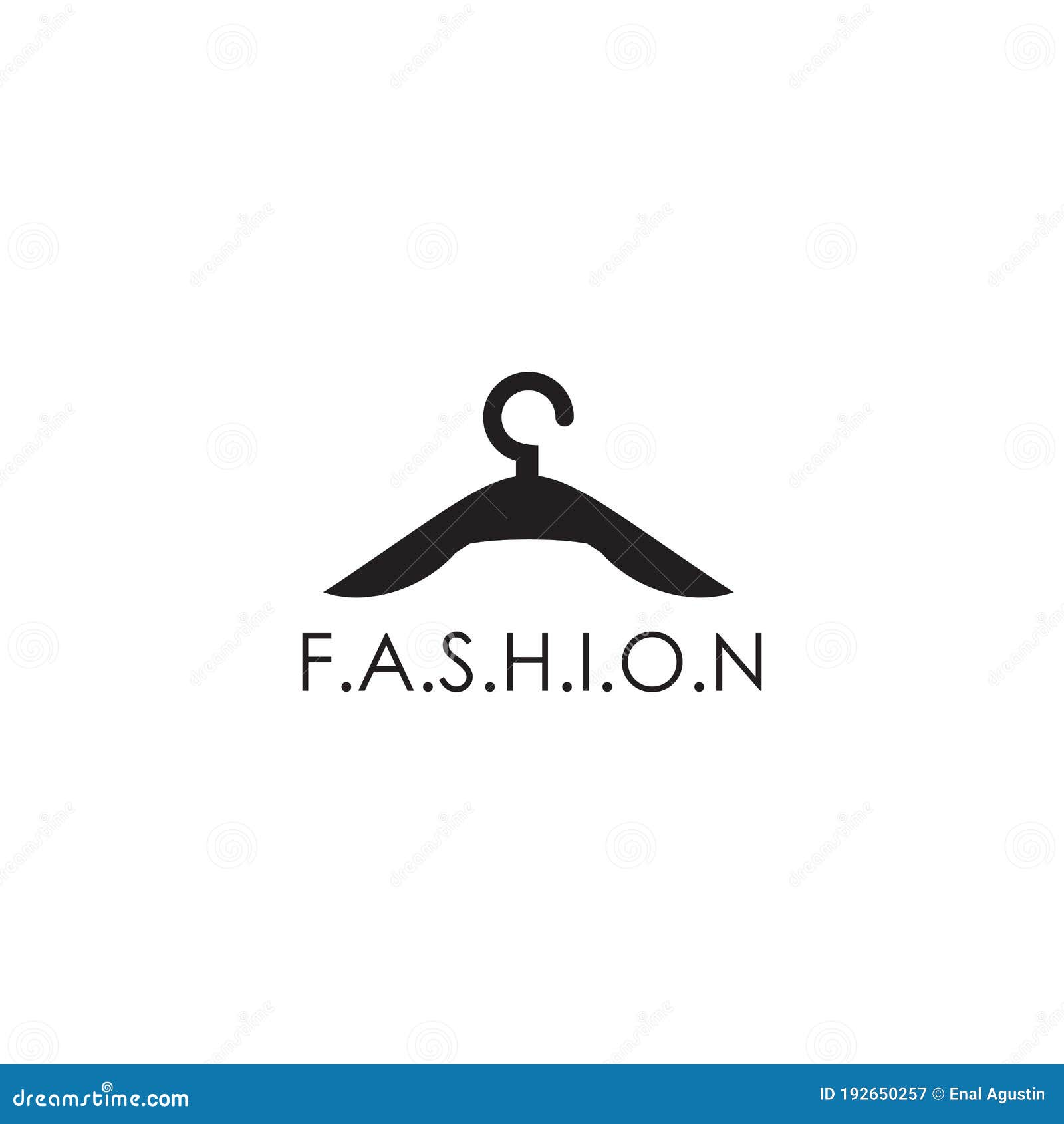 Wardrobe or Fashion Logo Design with Using Hanger Icon Stock Vector ...