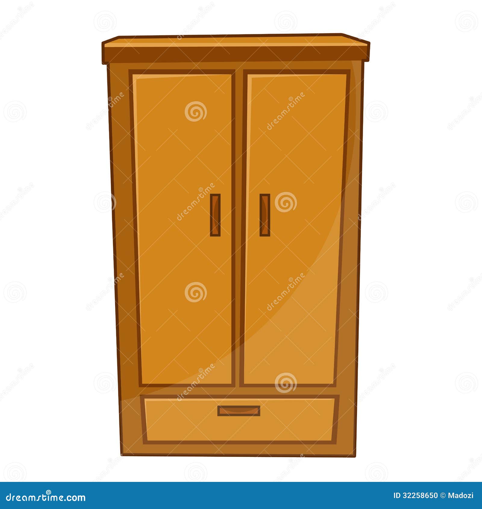 Wardrobe Isolated Illustration Stock Vector Illustration 