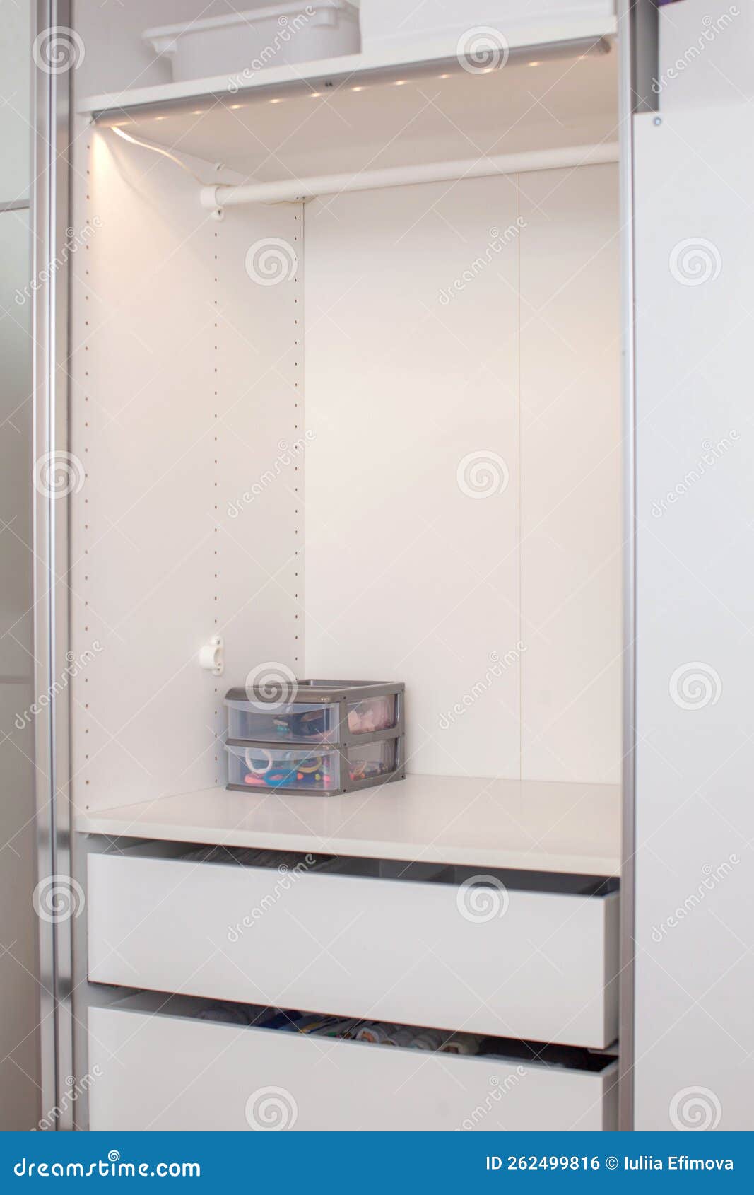Wardrobe in the Nursery. Storage and Order. Stock Photo Image of mari, clothes 262499816