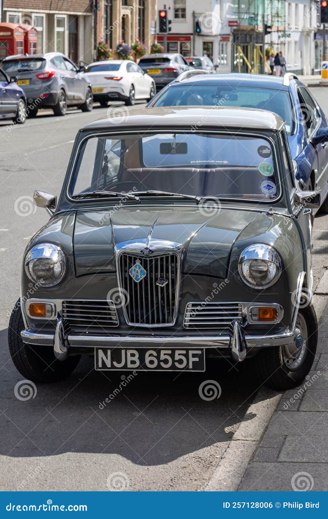 View of an Old Riley Car in Wareham, Dorset on September 18, 2022