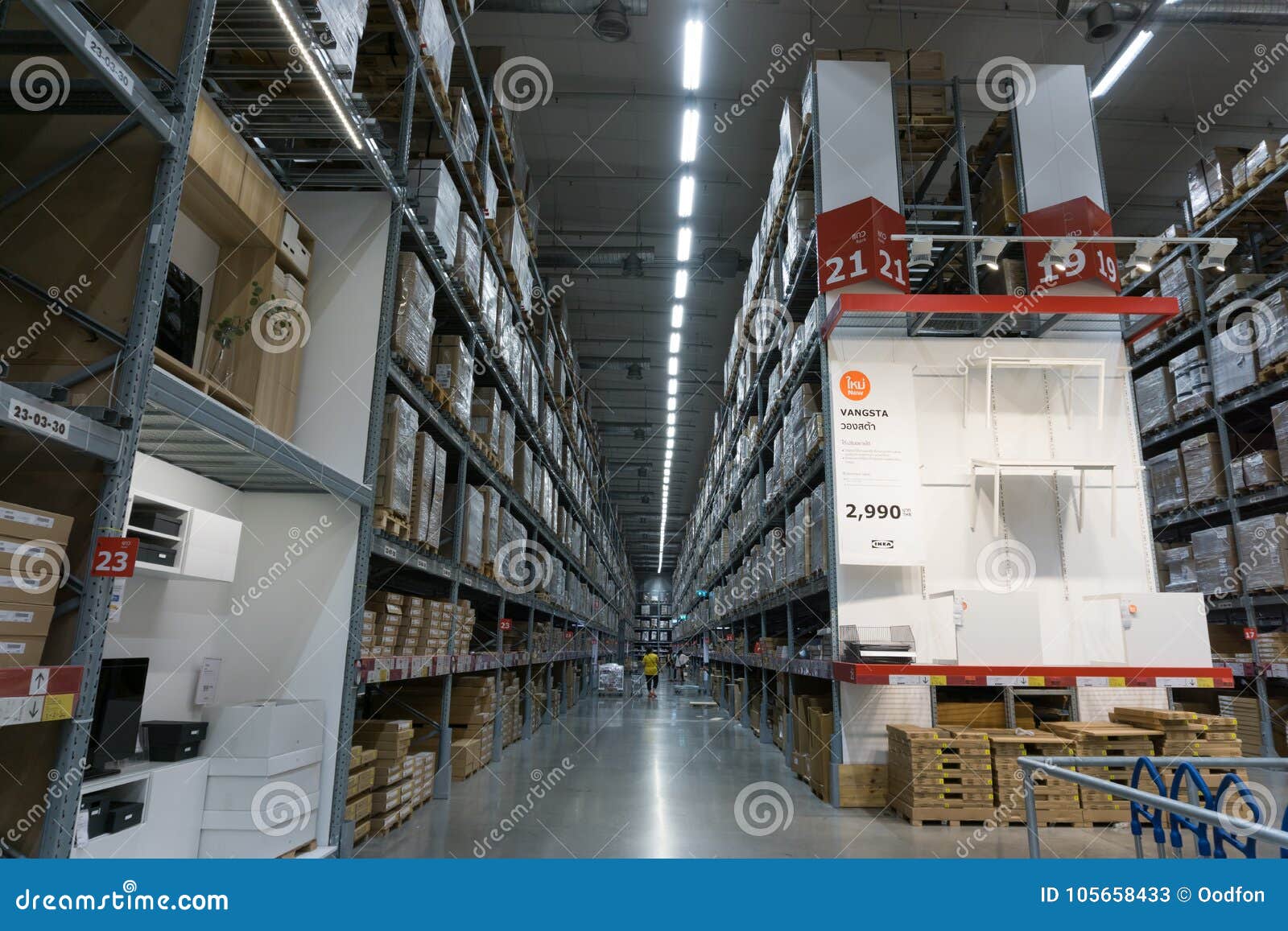 Warehouse Aisle In An Ikea Bangna Branch In Mega Bangna Editorial