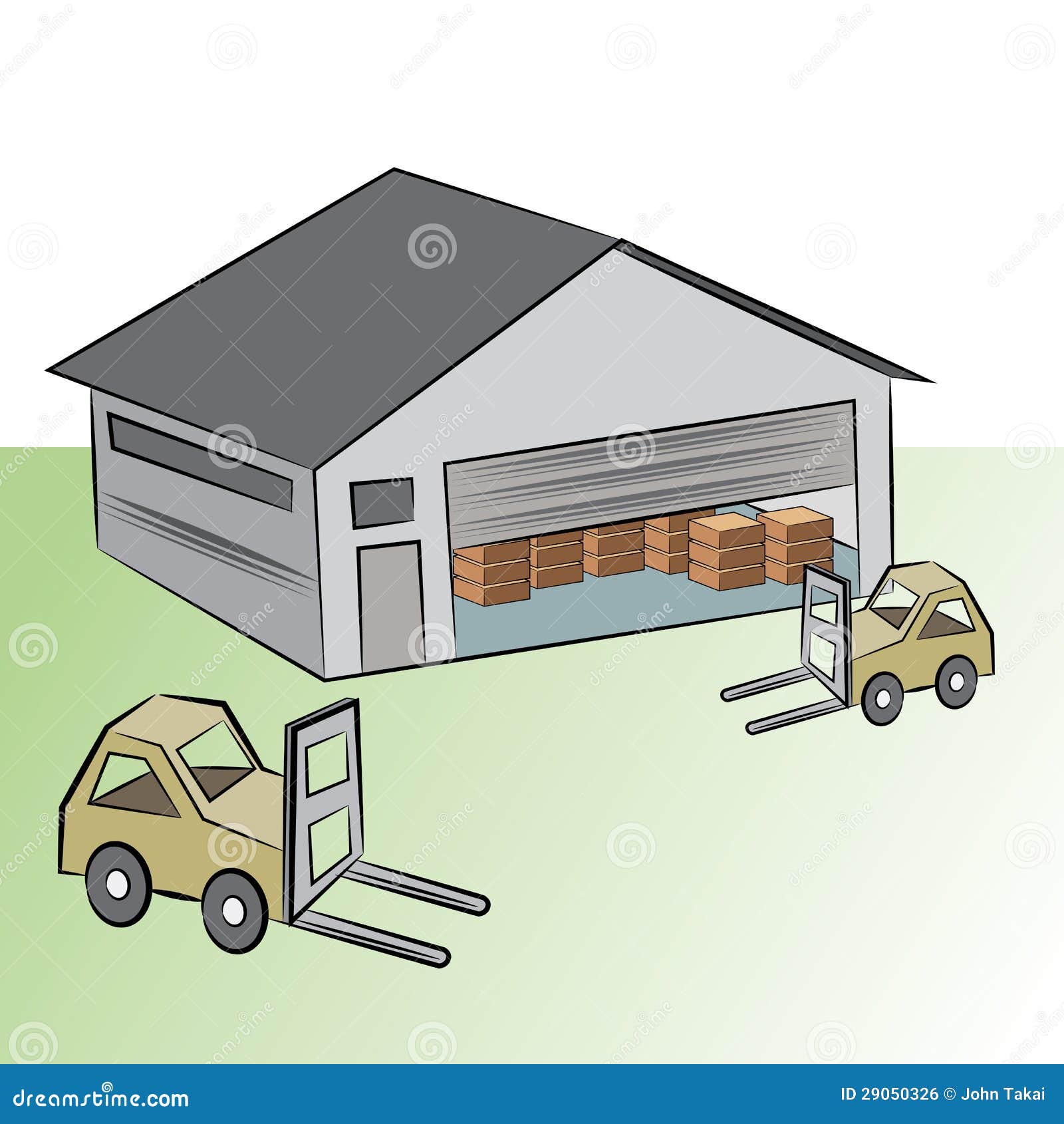 Warehouse Building Royalty Free Stock Image - Image: 29050326