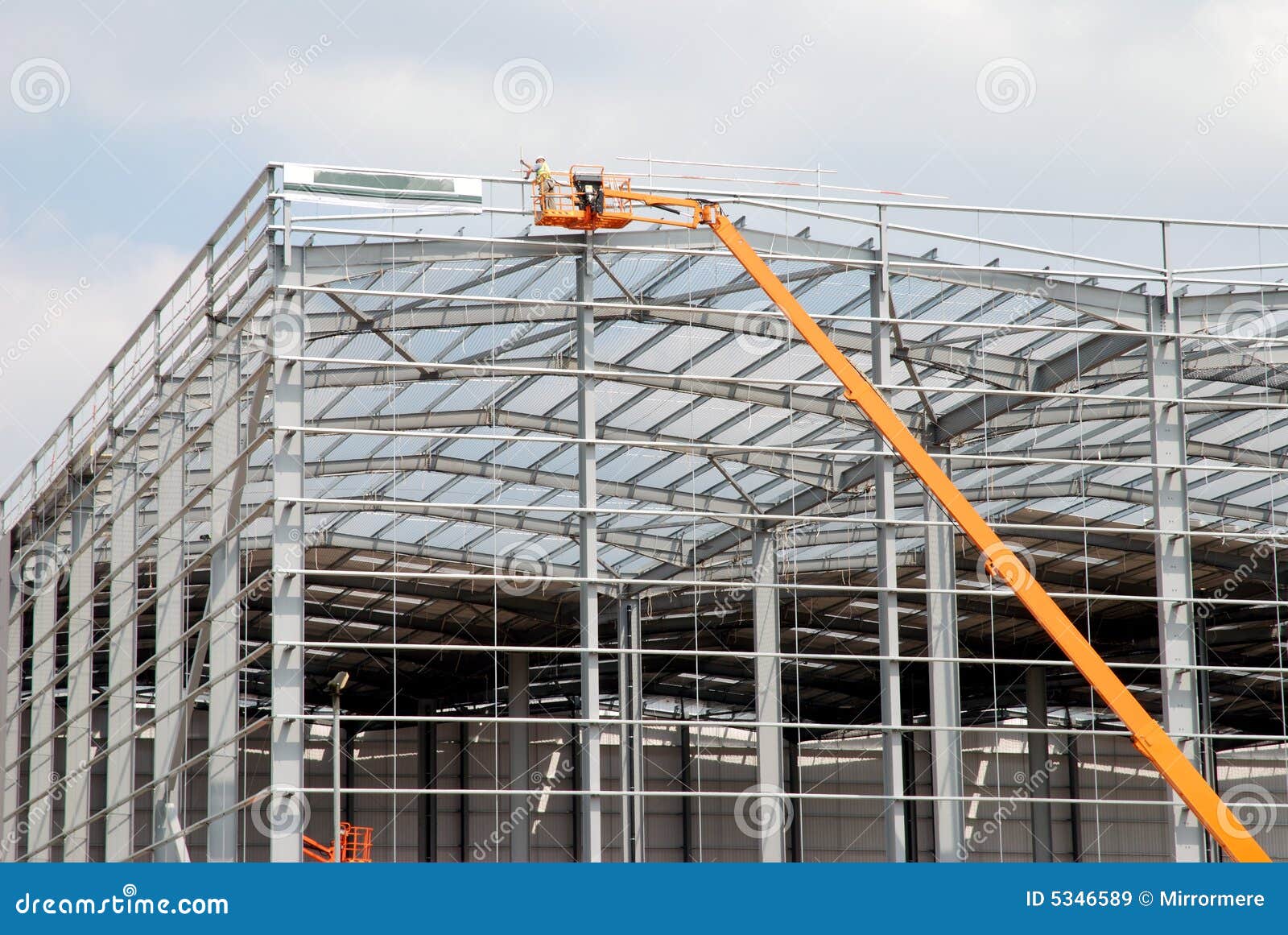 Warehouse construction stock image. Image of hoist, industry 5346589