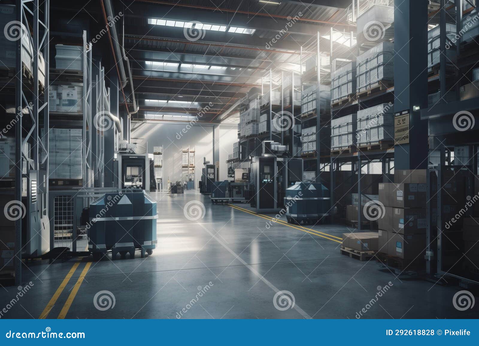 A Warehouse with a Fully Automated Order Management System AI Generated Circuit Diagram