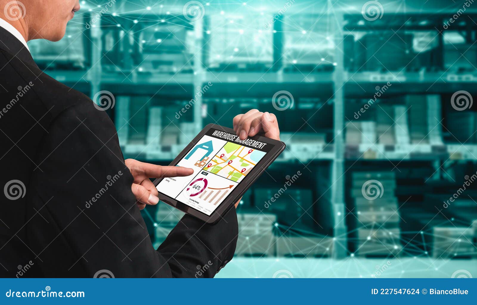 Warehouse Management Innovative Software in Computer for Real Time