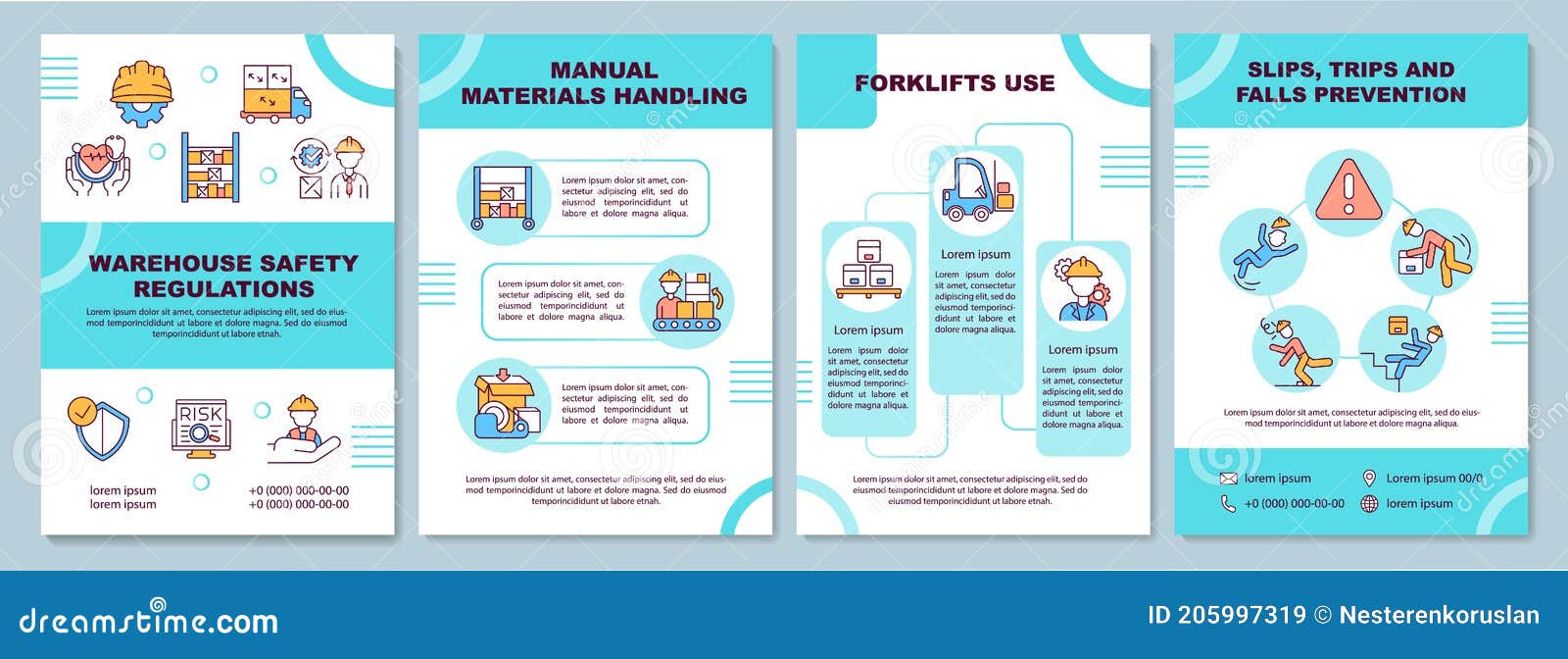 warehouse regulation brochure template