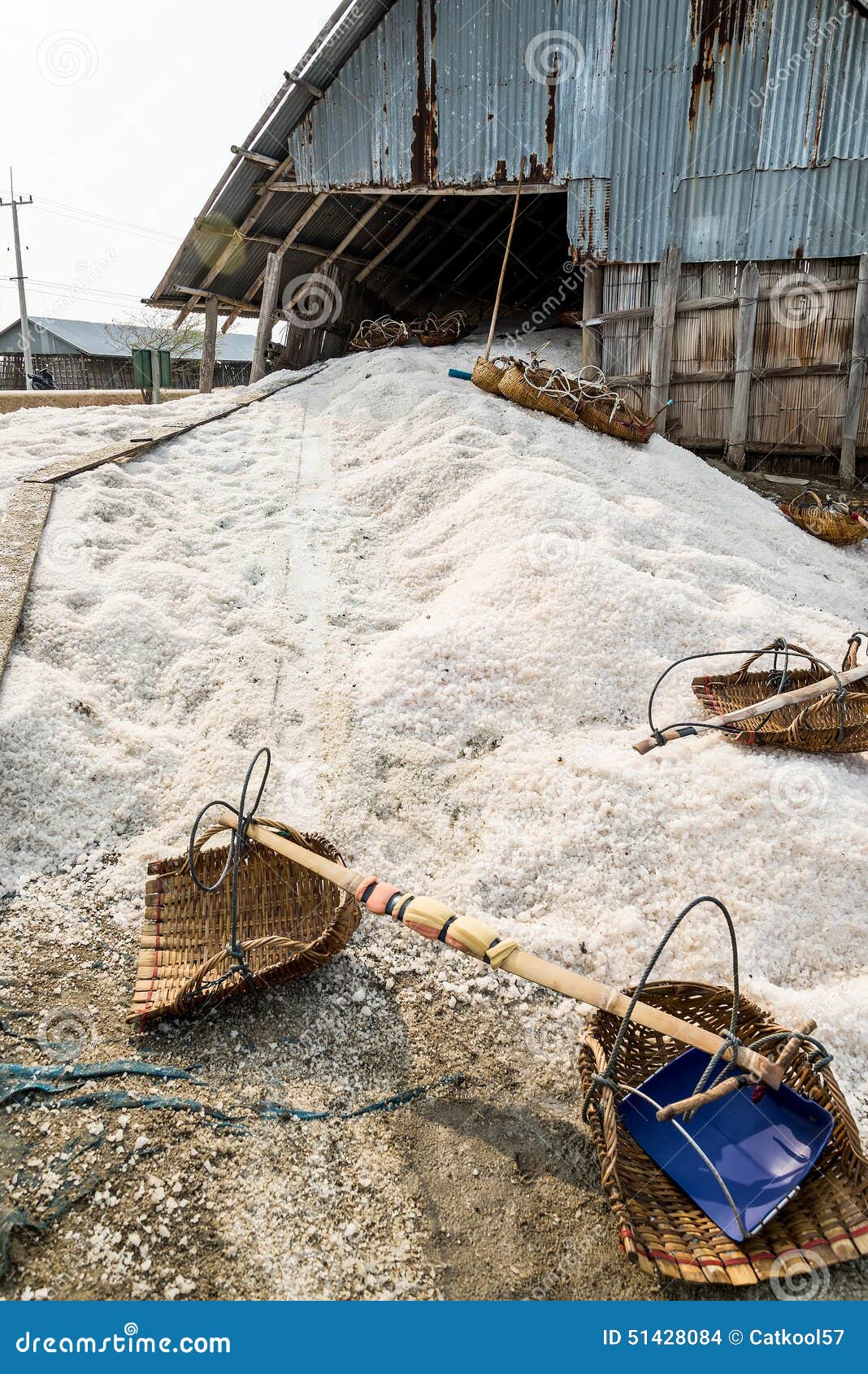 Warehouse for salt store stock photo. Image of pile, deposit 51428084