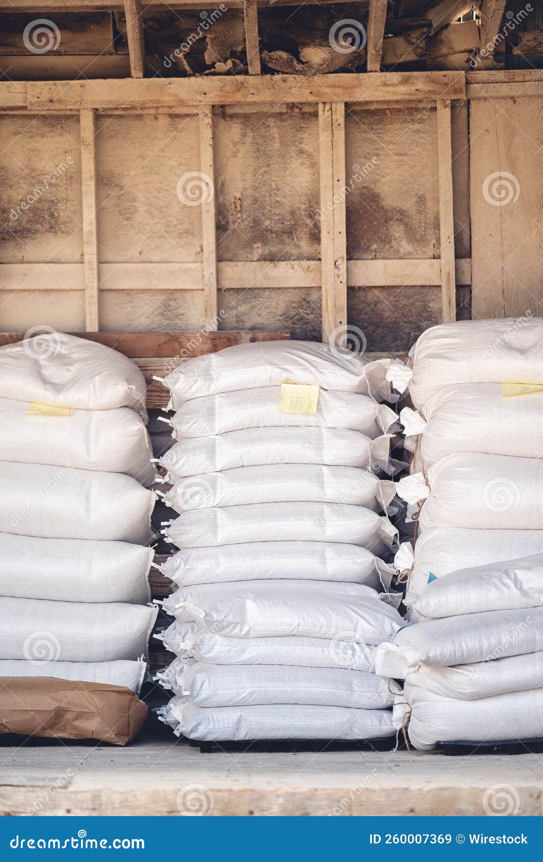 Warehouse with Stacks of Animal Feed Stock Image Image of stack, production 260007369