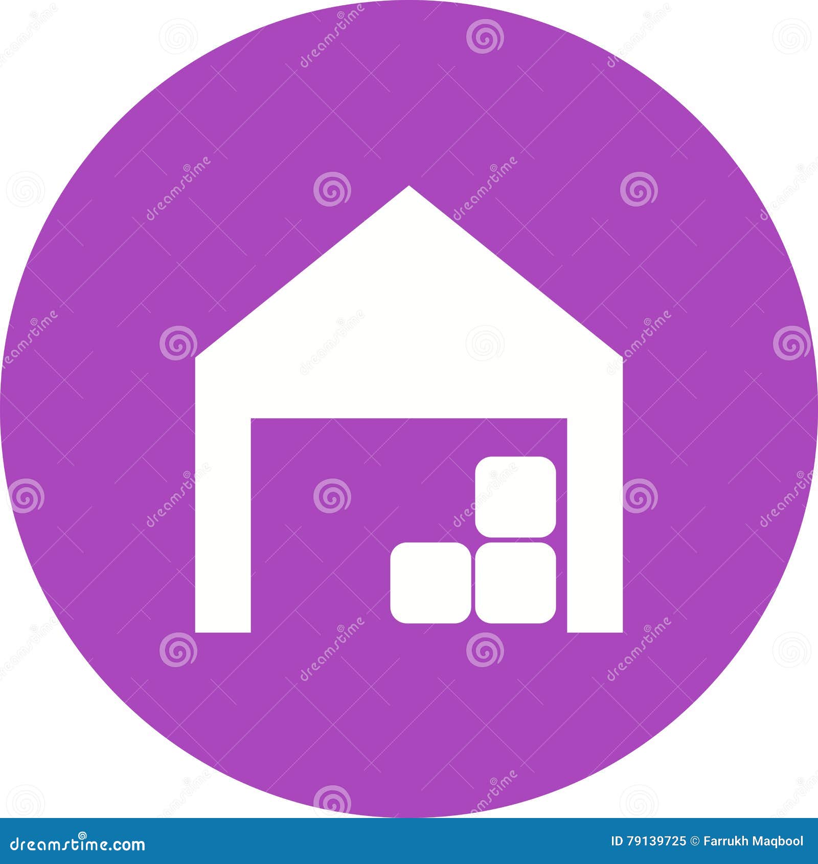 Warehouse, storage, distribution icon vector image. Can also be used for farm. Suitable for mobile apps, web apps and print media.