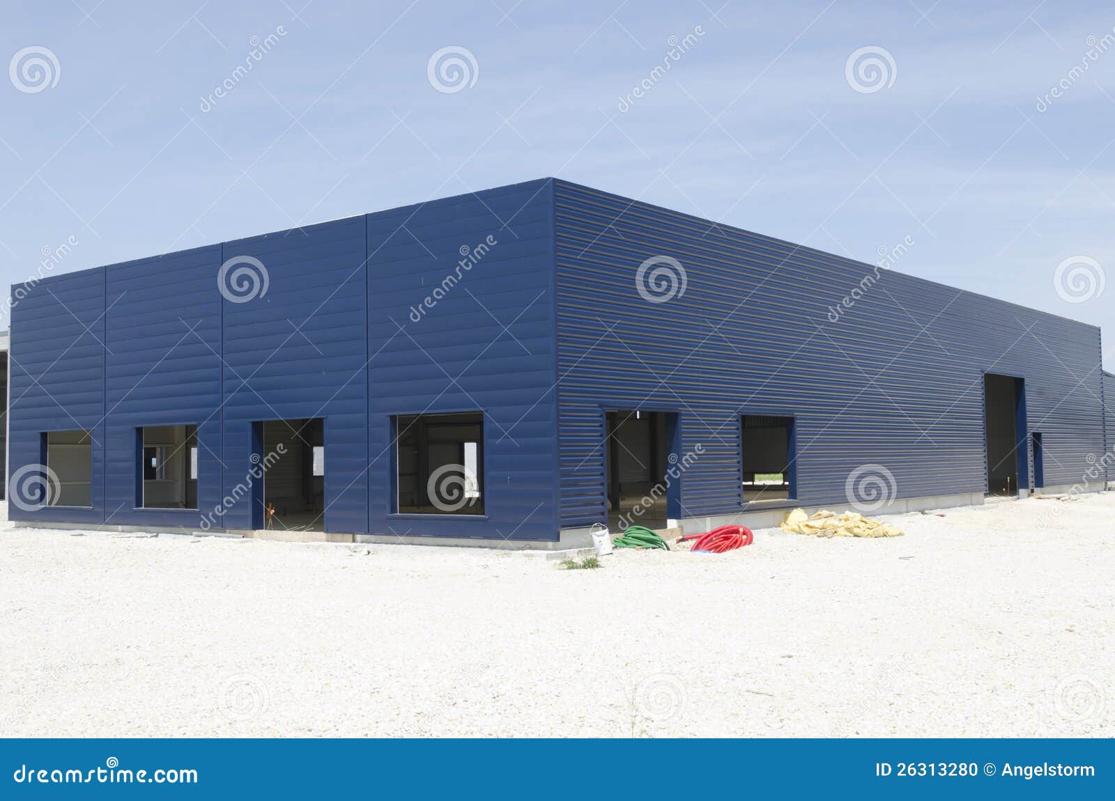 Warehouse Under Construction Stock Photo Image of real, logistics