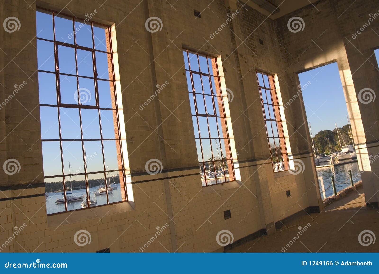 Warehouse window stock photo. Image of view, windows, beams 1249166