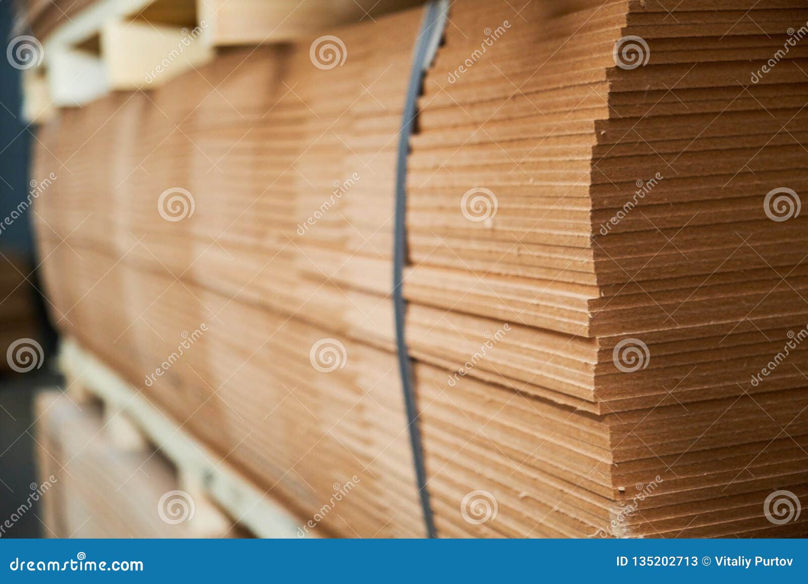 Warehouse With Wooden Blanks Parts Production Of Interior