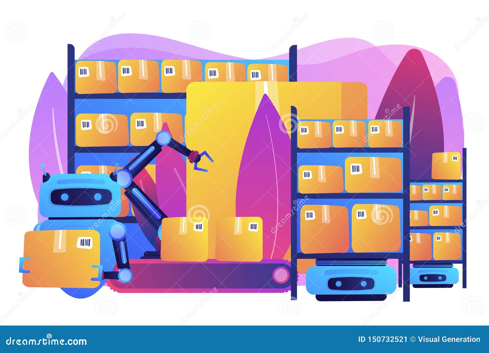 warehousing robotization concept  