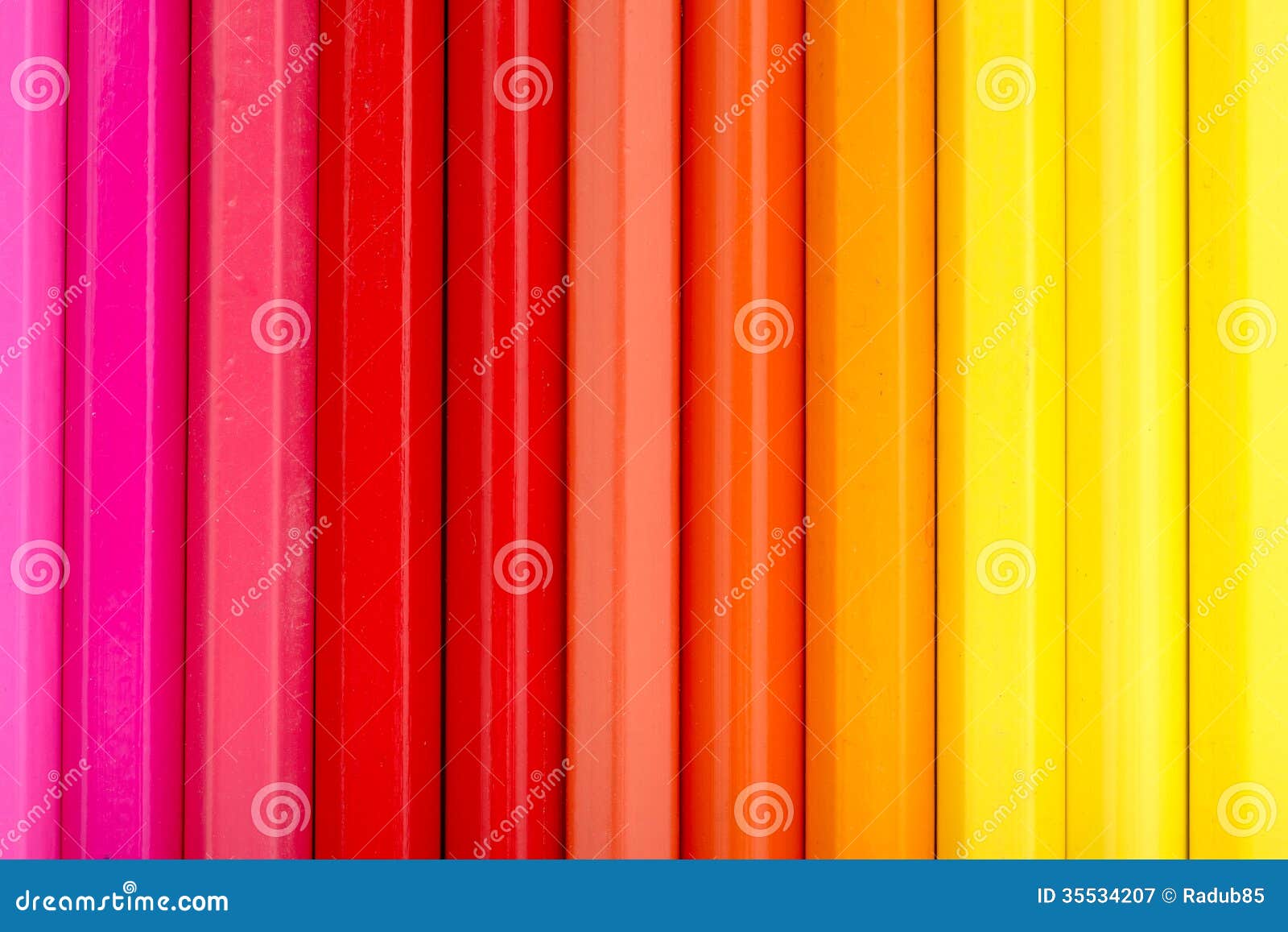 Warm Color Pencils stock image. Image of orange, colors 35534207