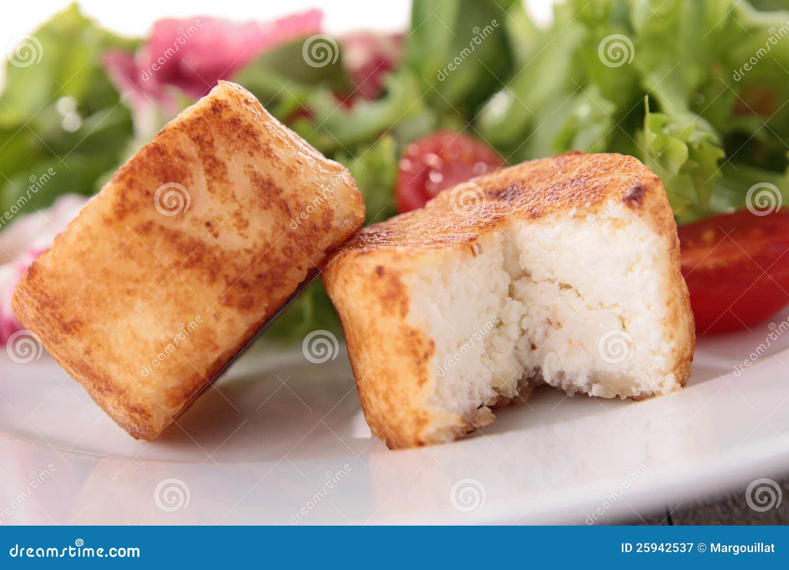 Warm goat cheese stock image. Image of nutrition, dining 25942537