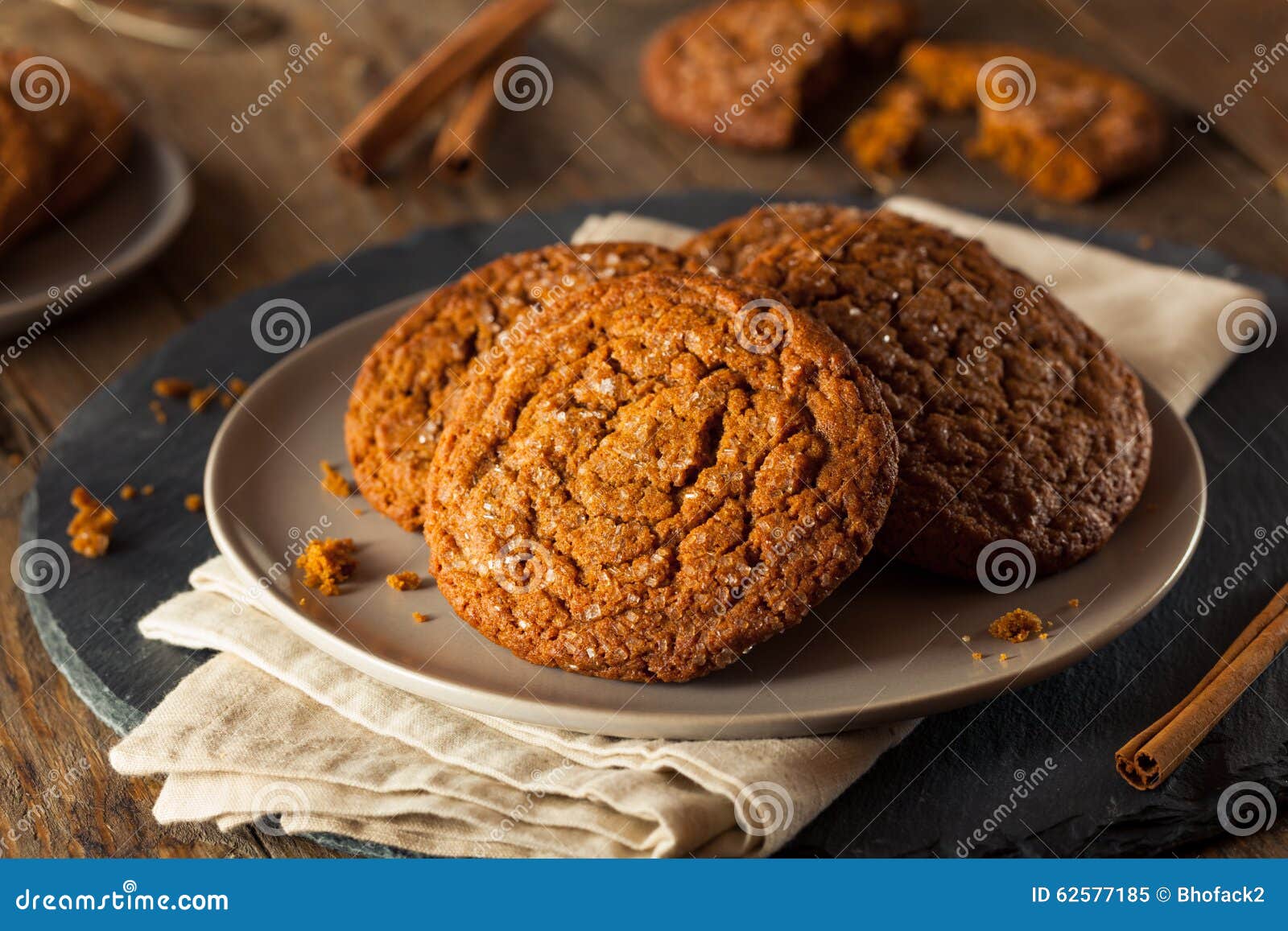 warm homemade gingersnap cookies