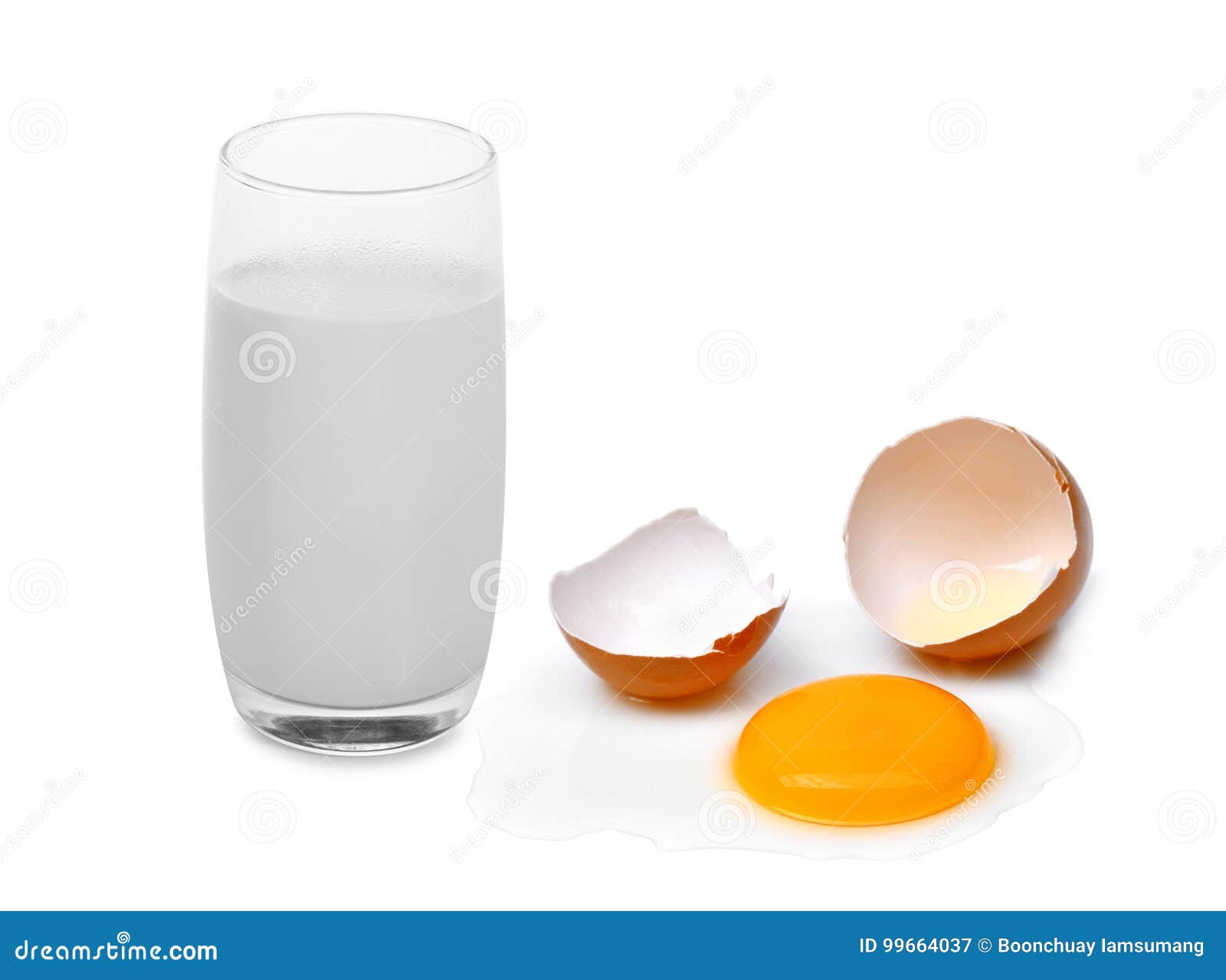 Warm Milk with Cracked Egg with Egg Shell, Egg Yolk Stock Image Image of breakfast, boiled