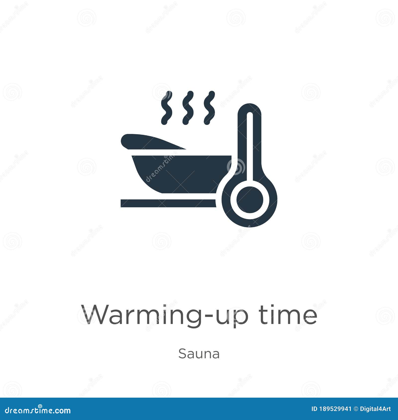 Warming-up Time Icon Vector. Trendy Flat Warming-up Time Icon From ...