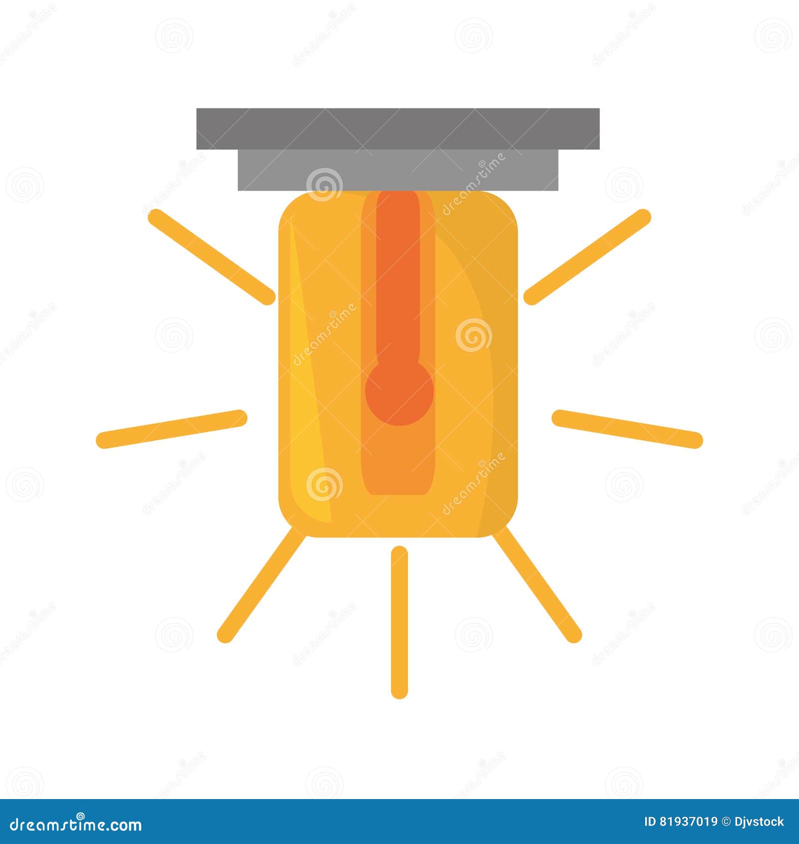 Warning Alarm Alert Security System Work Stock Vector Illustration of