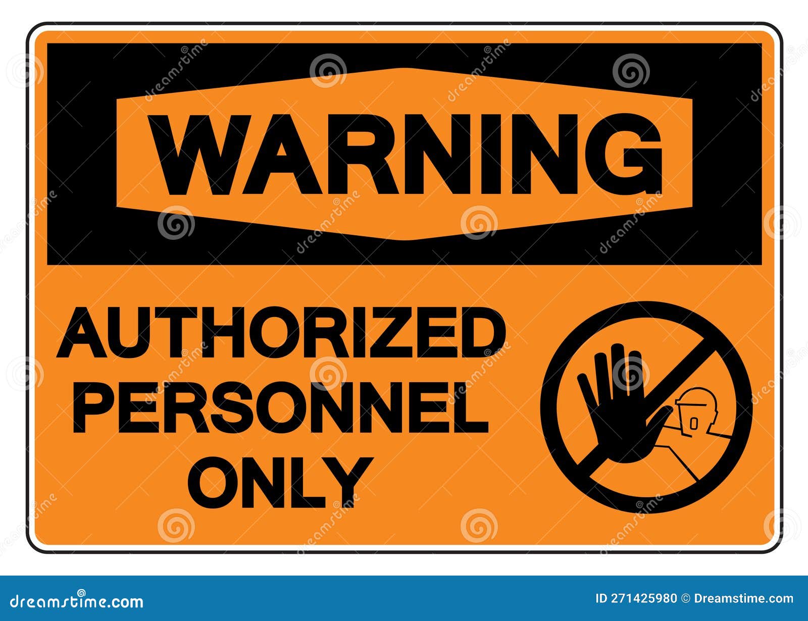 Warning Authorized Personnel Only Symbol Sign Vector Illustration