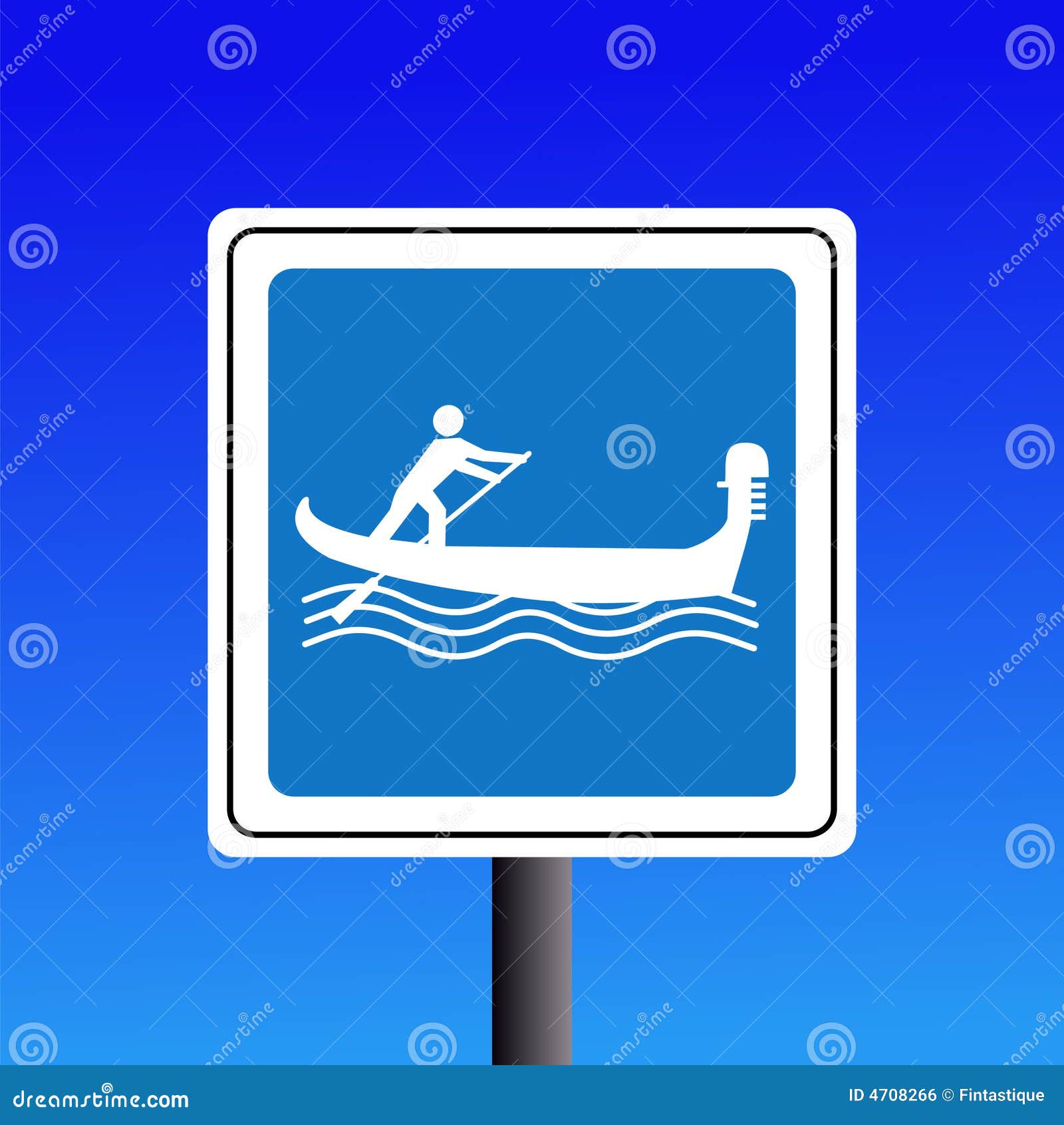 Warning Gondolas sign stock vector. Illustration of caution 4708266
