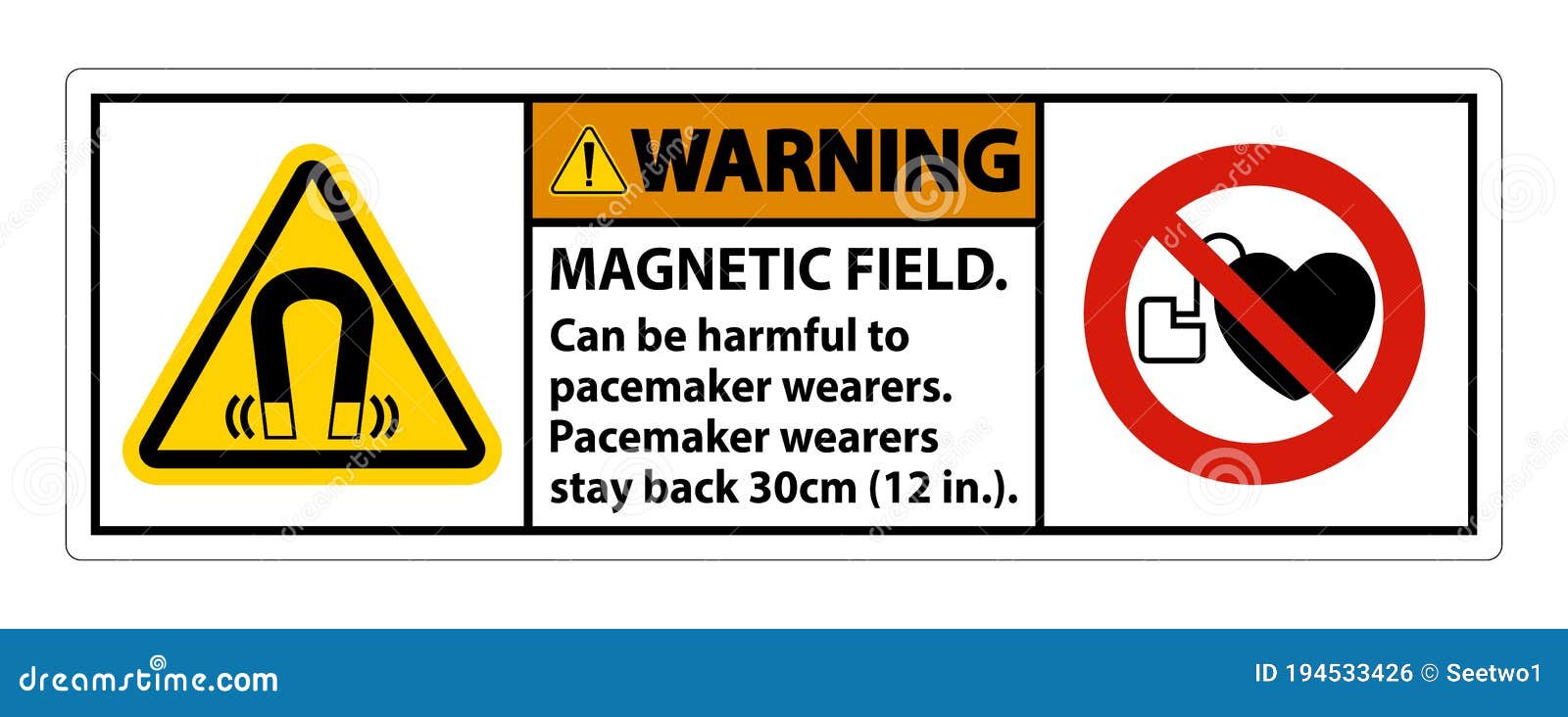 Warning Field Can Be Harmful To Pacemaker Wearers.pacemaker