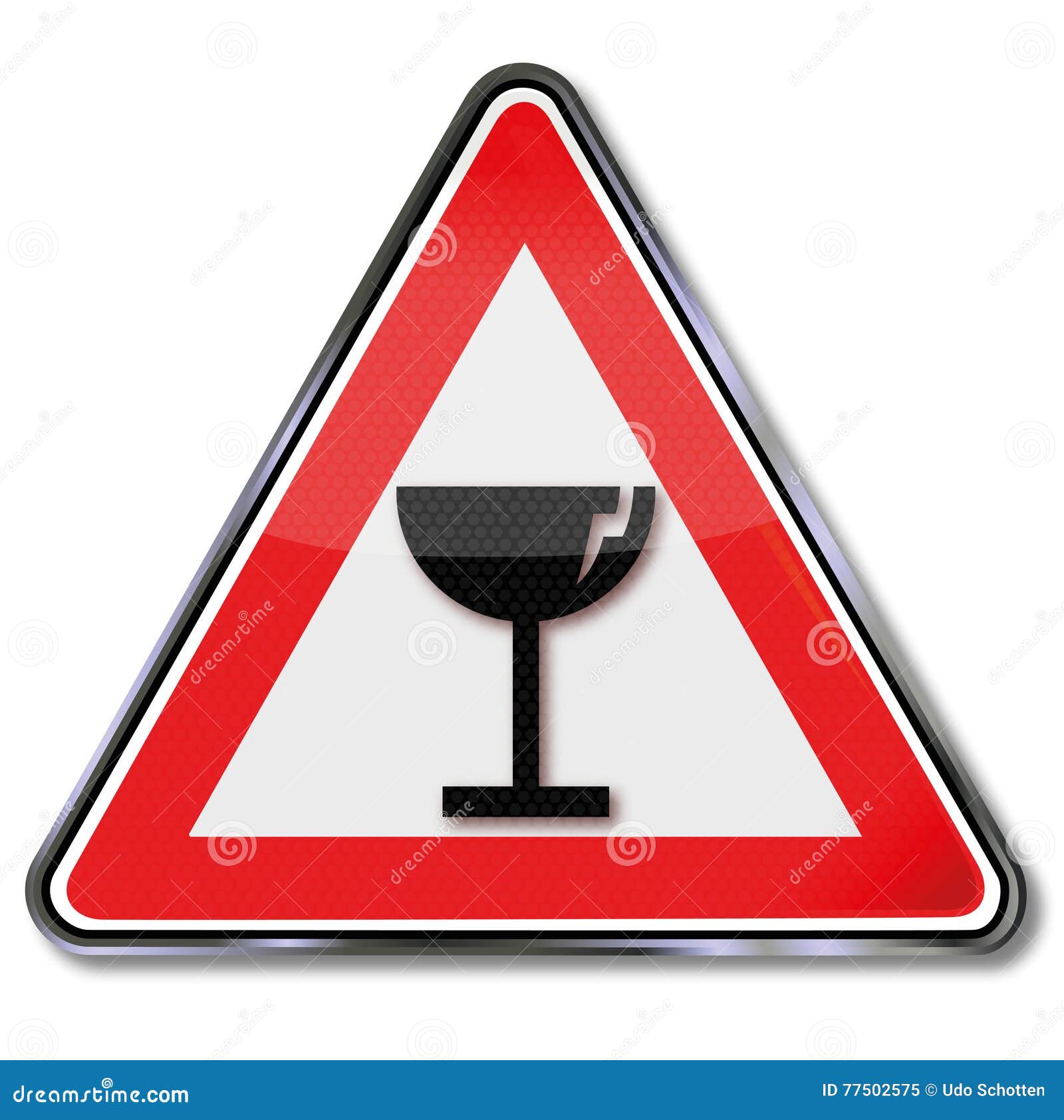 Warning Possible Glass Breakage Stock Vector Illustration of stickers