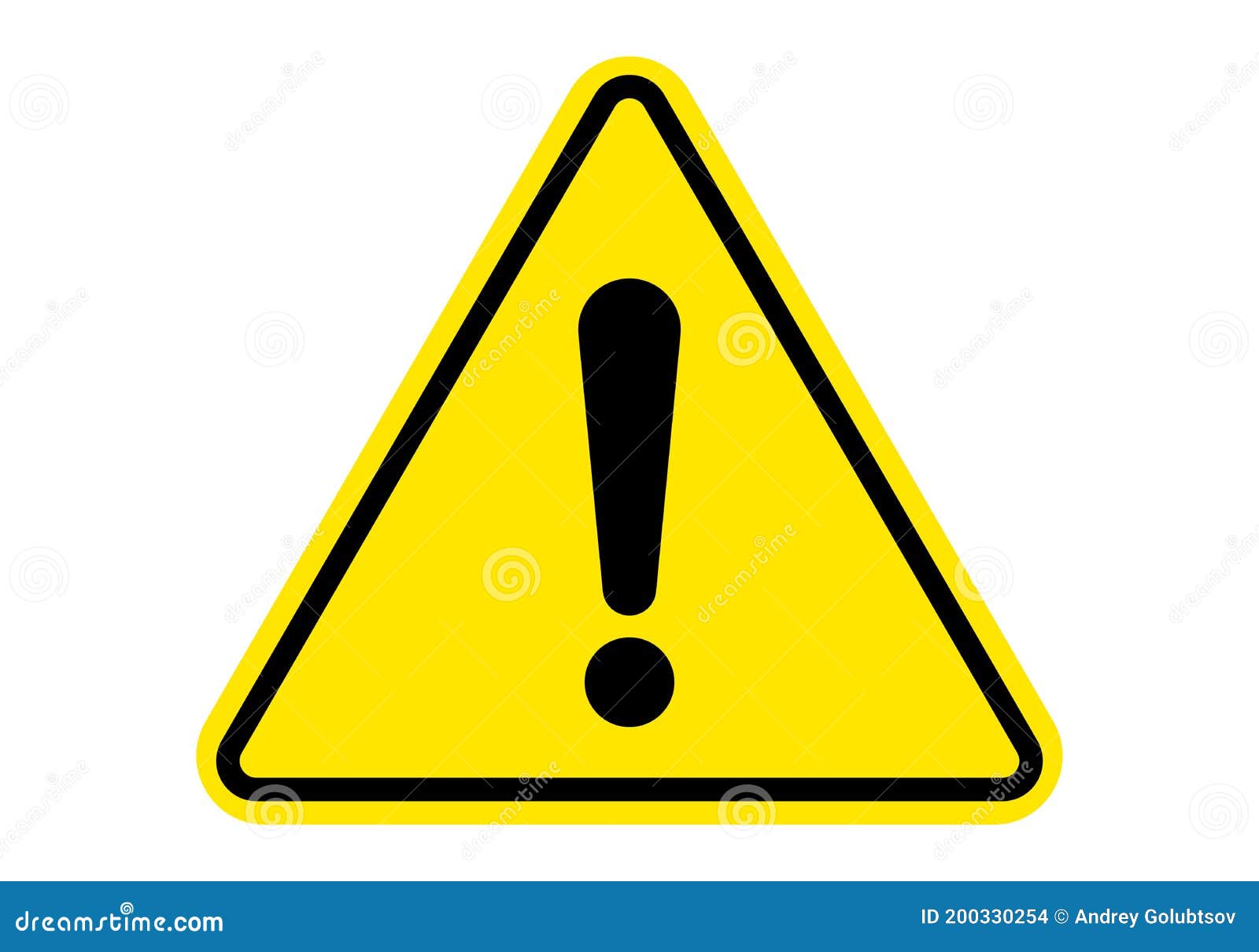 warning sign attention caution exclamation sign, alert danger yellow triangle icon