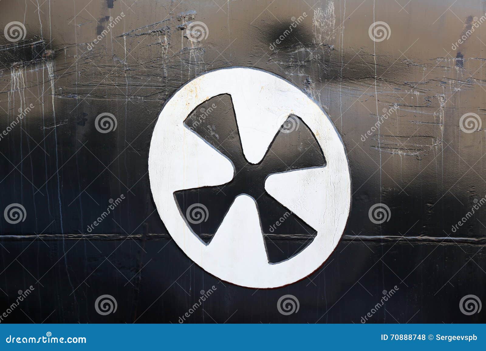 Warning Sign for Bow Propeller Stock Photo Image of white, propeller