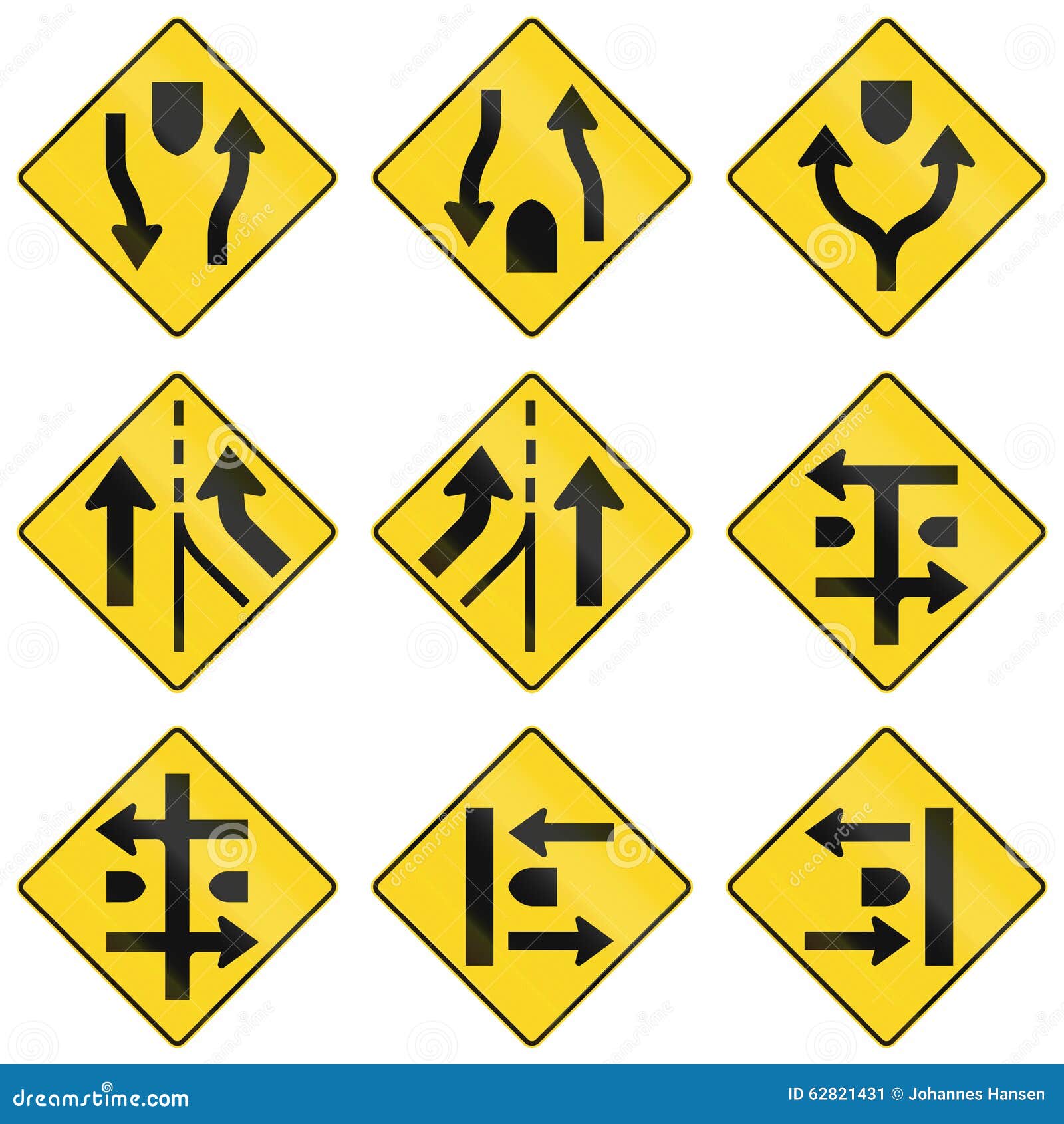 Warning Signs In Quebec Canada Stock Illustration Image 62821431