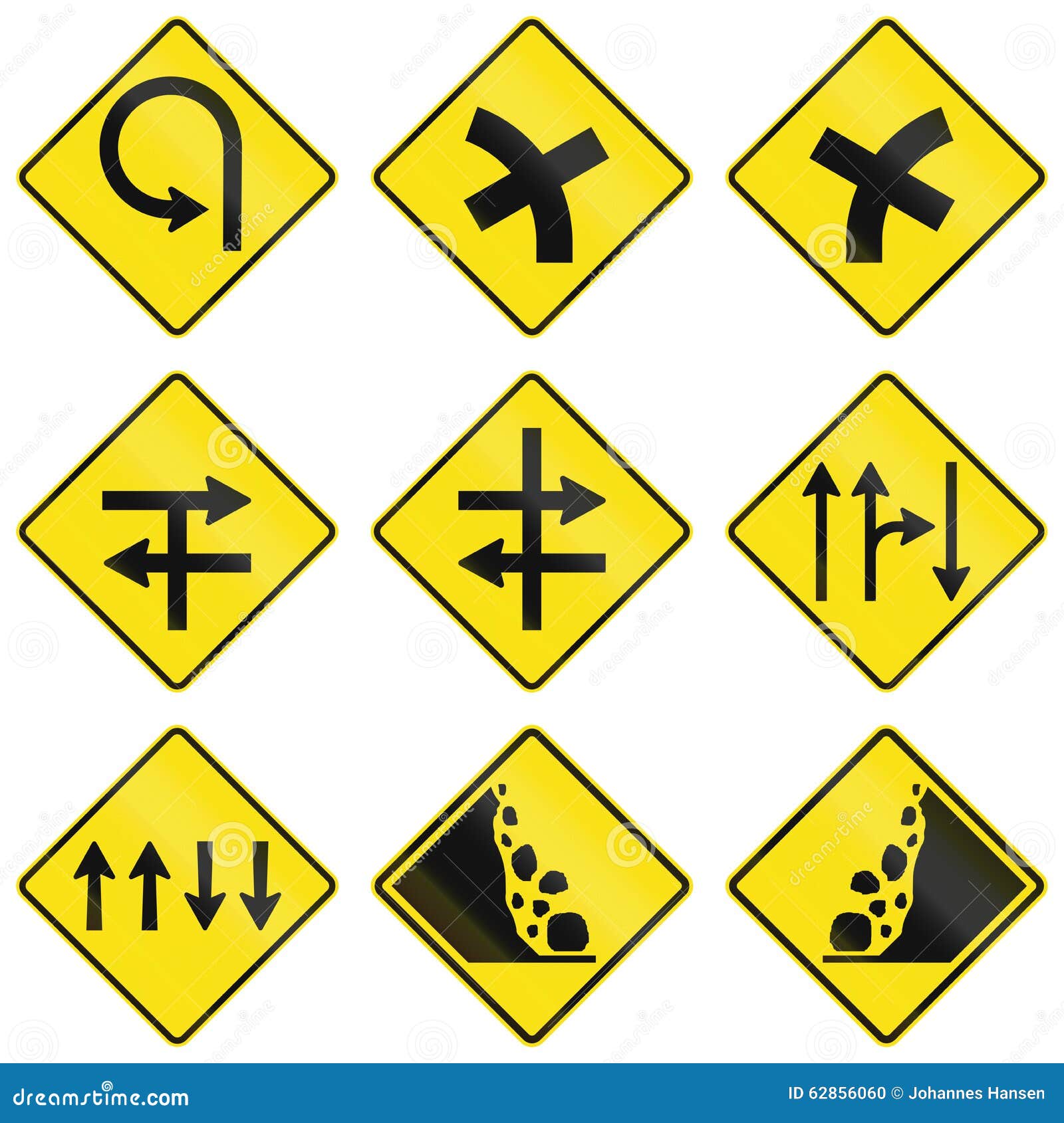 Warning Signs in Victoria Australia Stock Illustration Illustration