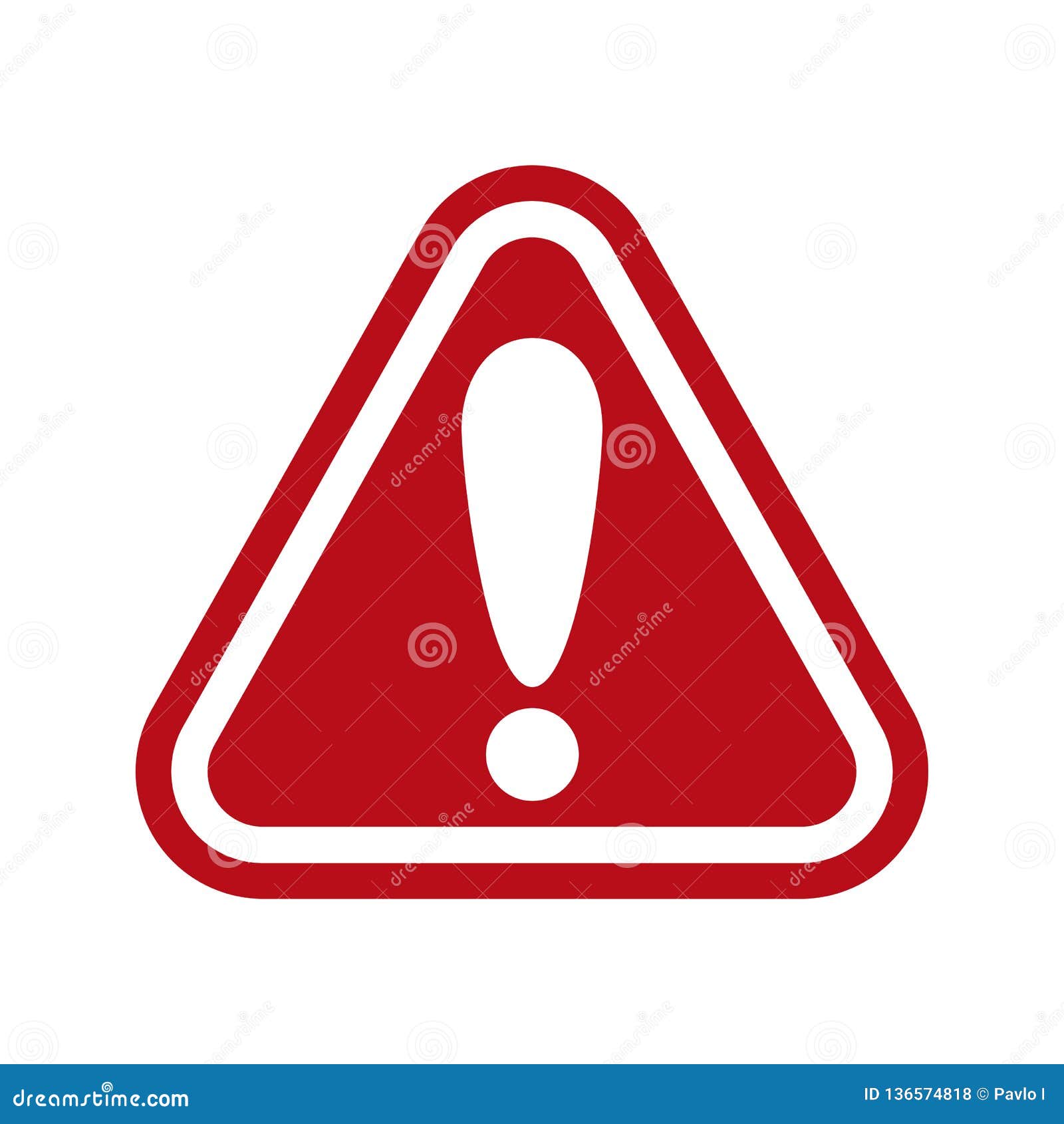 warning, stop sign icon with exclamation marc - 