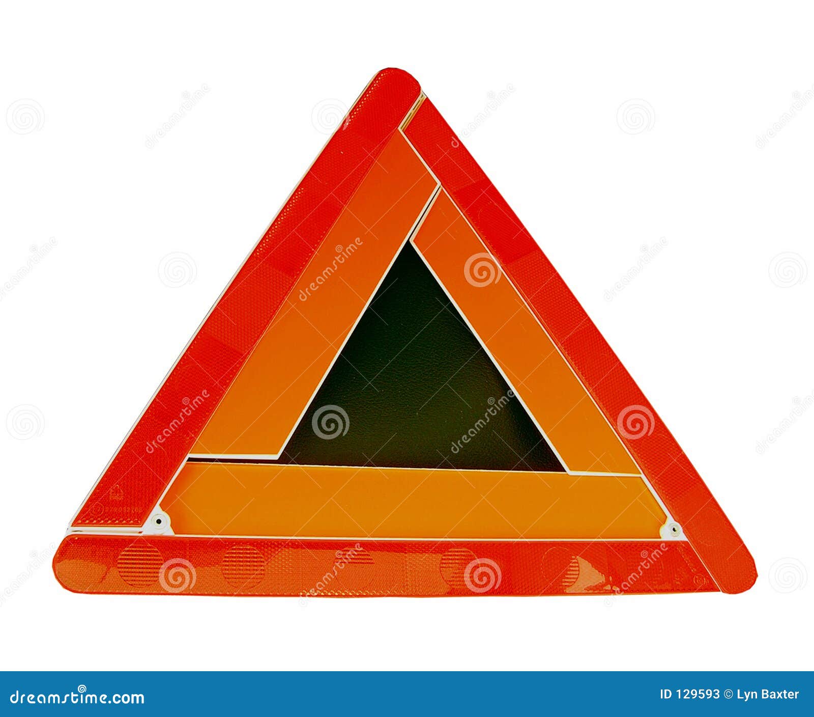 Warning Triangles stock image. Image of sign, road, triangle 129593