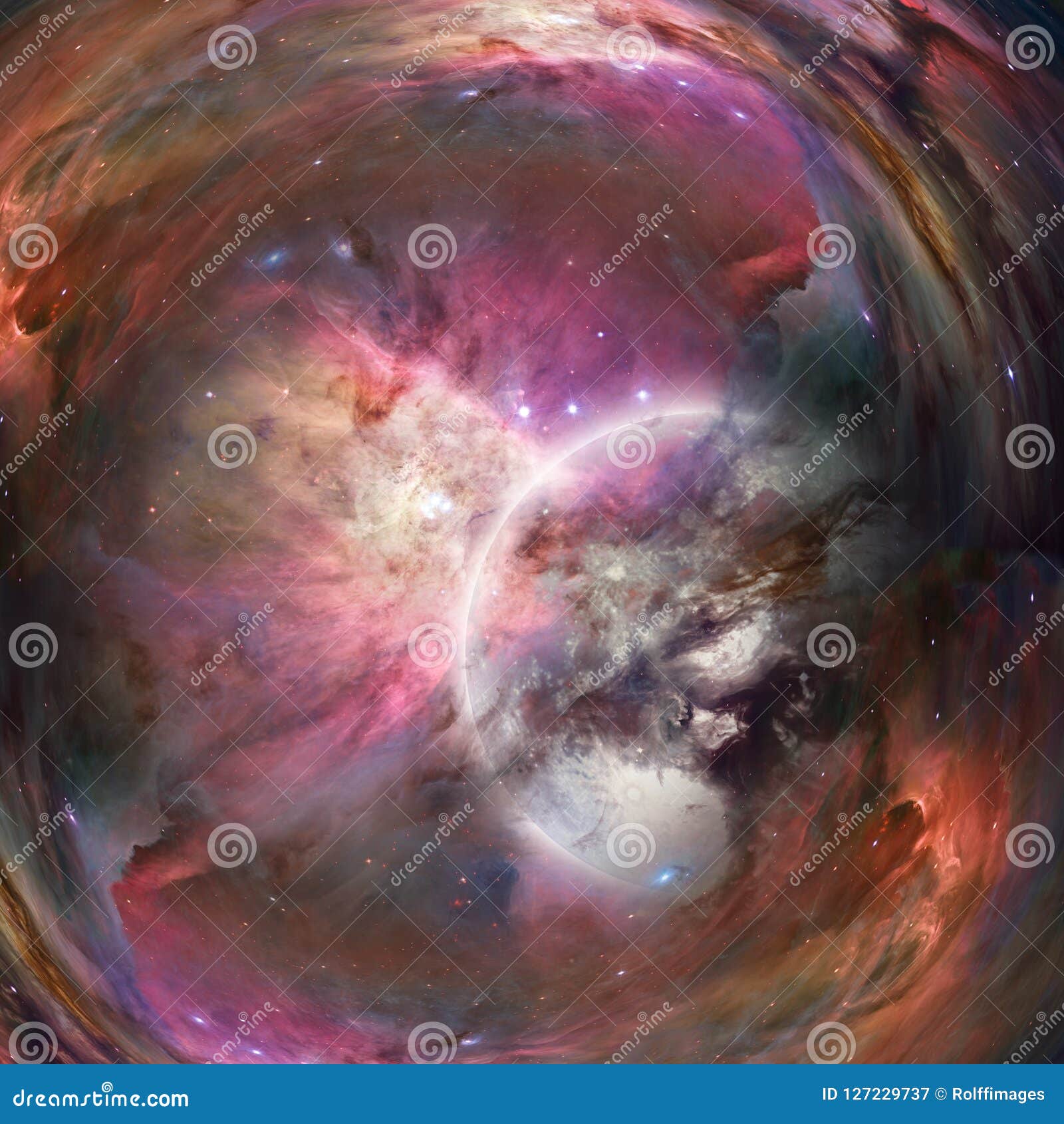 Warped Space Wormhole Concept Art RoyaltyFree Stock Photography