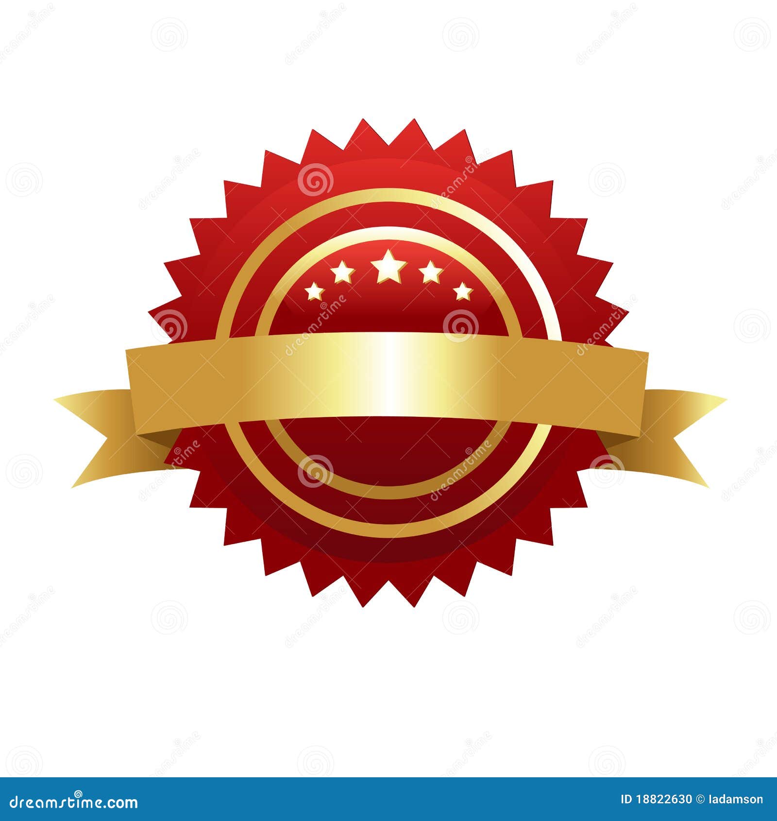 Warranty Guarantee Gold Seal Stock Vector Illustration of customer