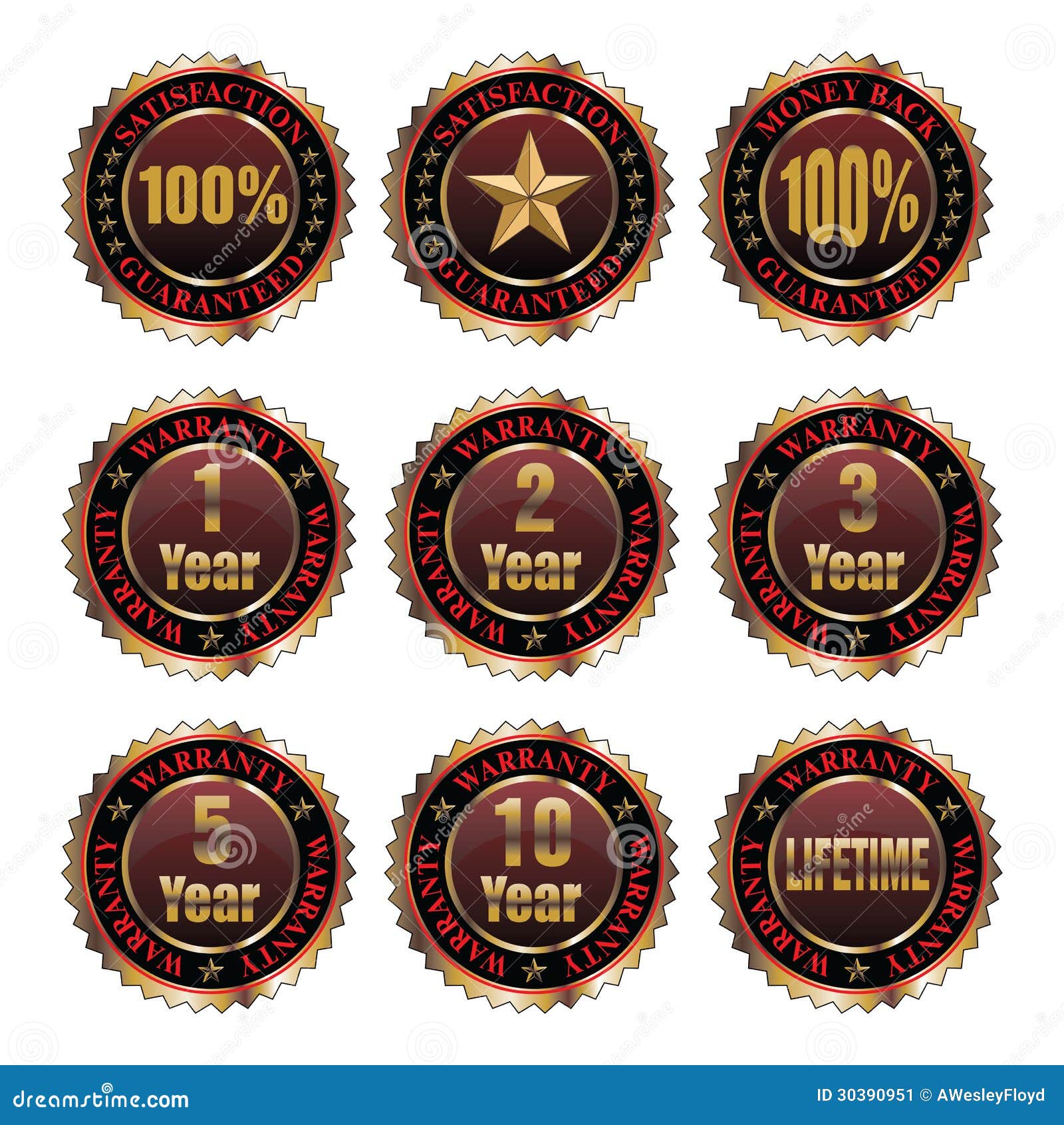 warranty guarantee labels