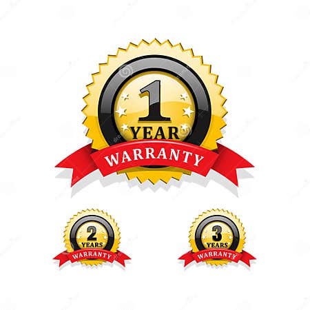 Warranty symbols stock vector. Illustration of label - 33761578