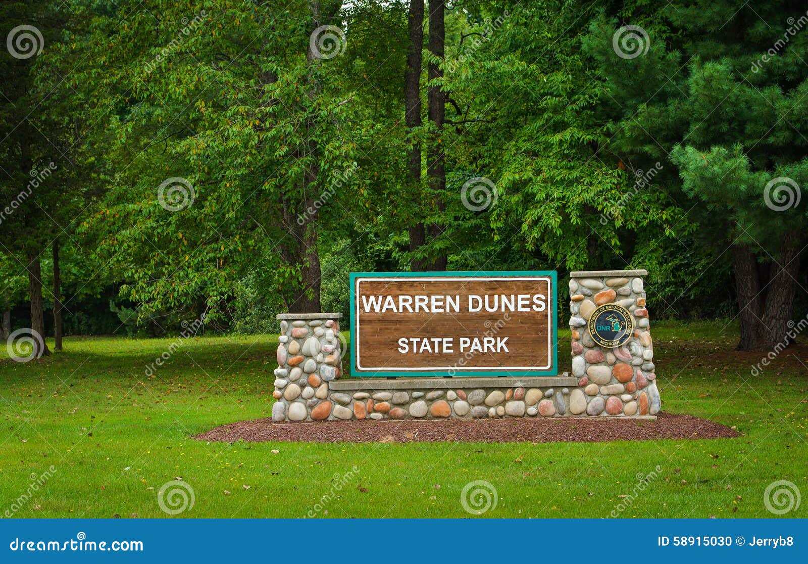 warren dunes state park sign