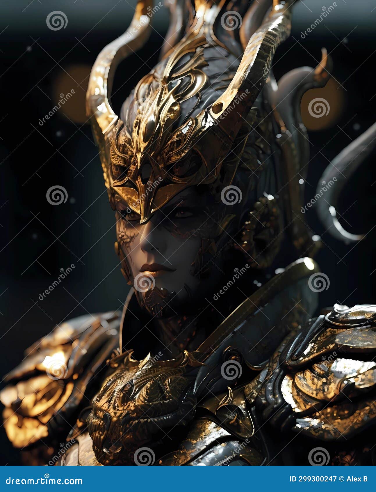 A valiant warrior stock illustration. Illustration of logo 299300247