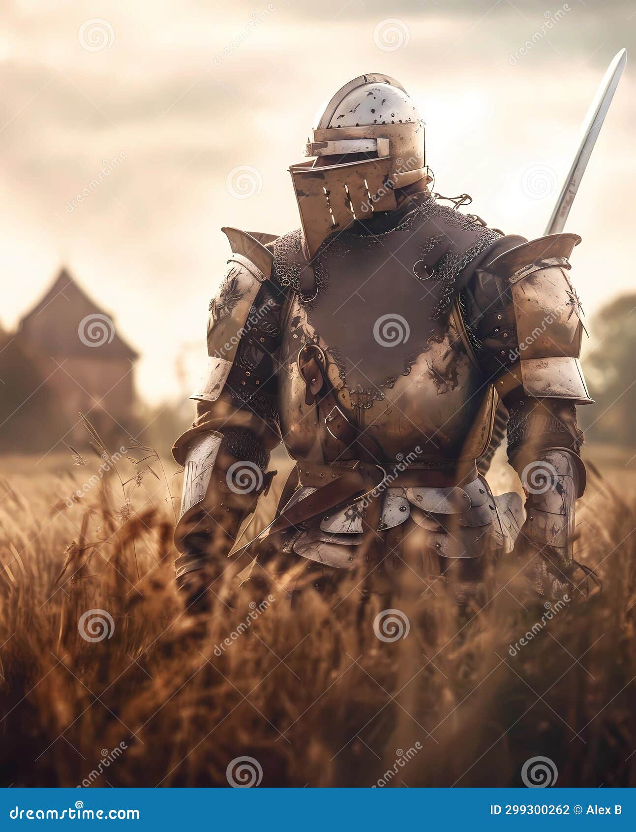 A valiant warrior stock illustration. Illustration of fairy 299300262