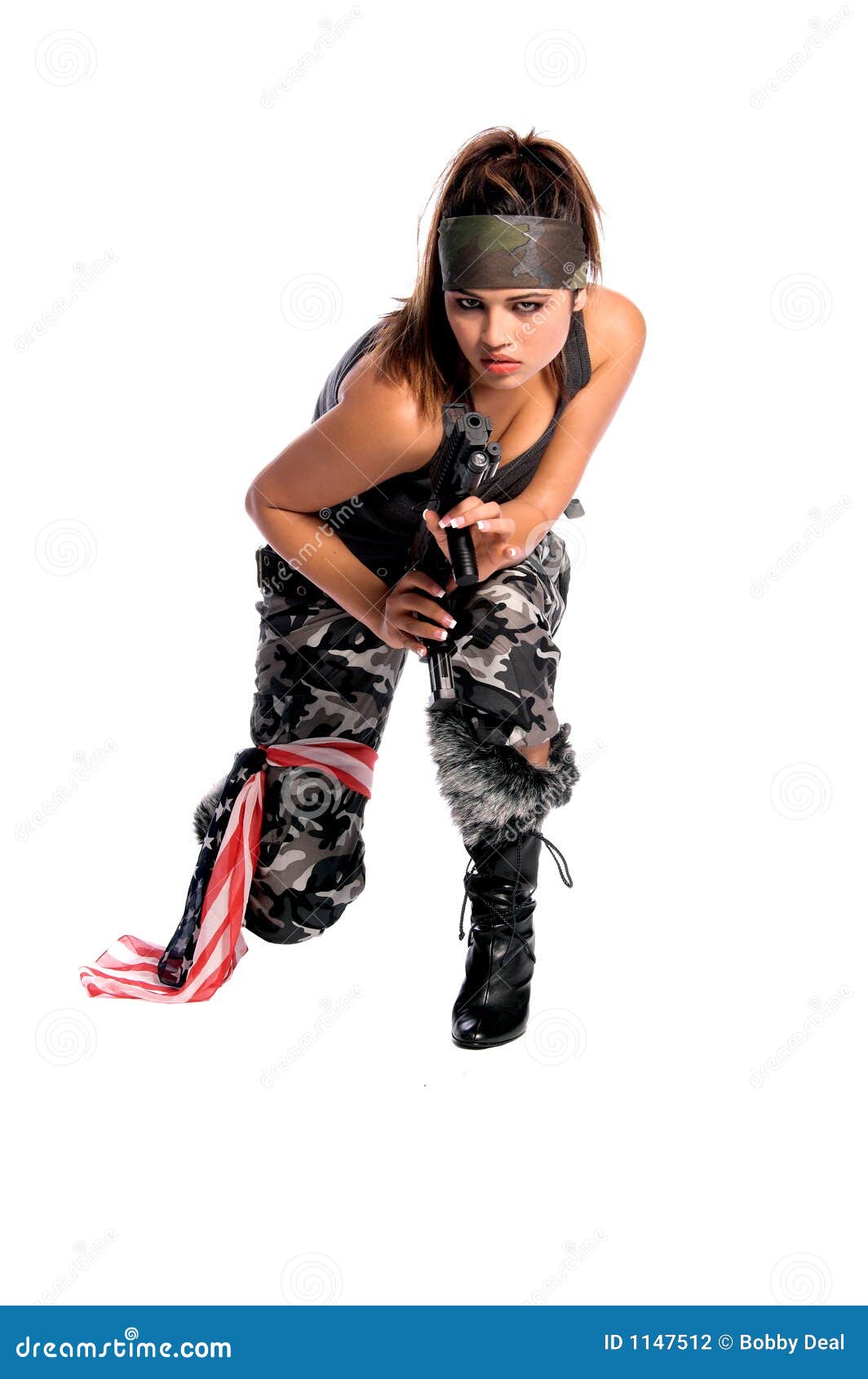Warrior Woman stock photo. Image of spanish, attack, close 1147512