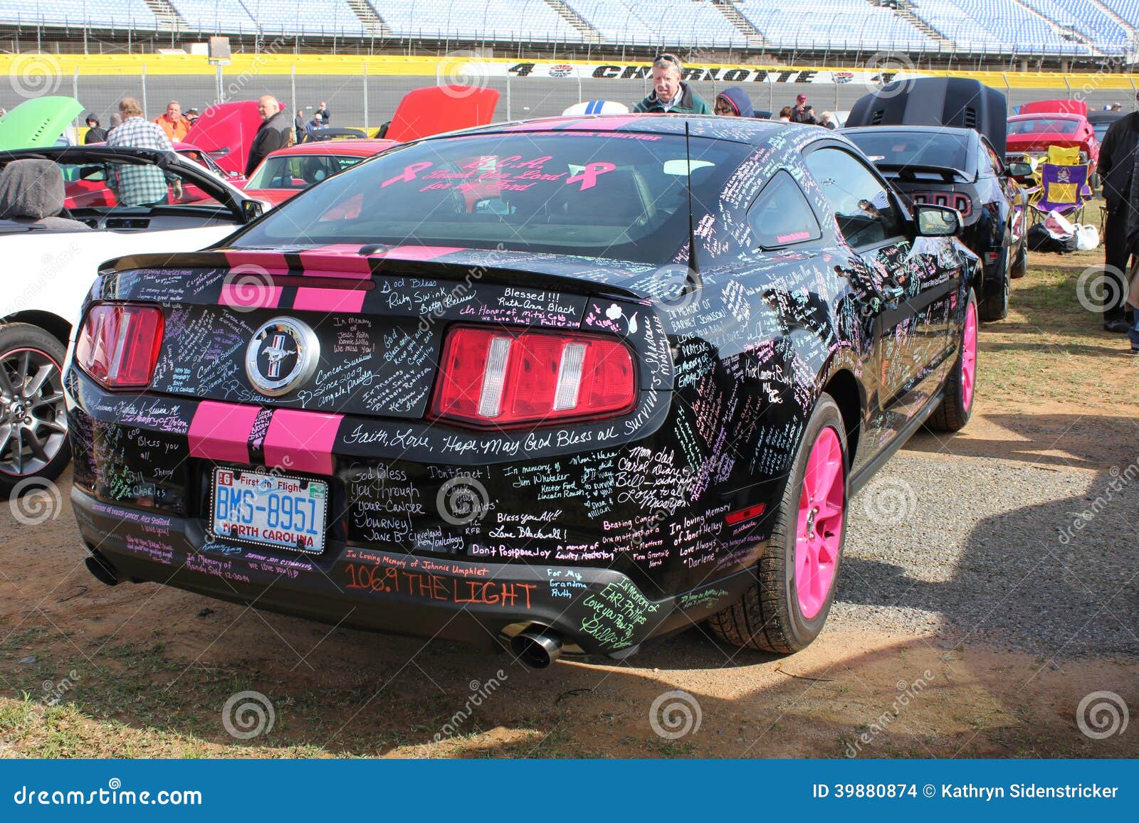 Breast cancer awareness ford mustang