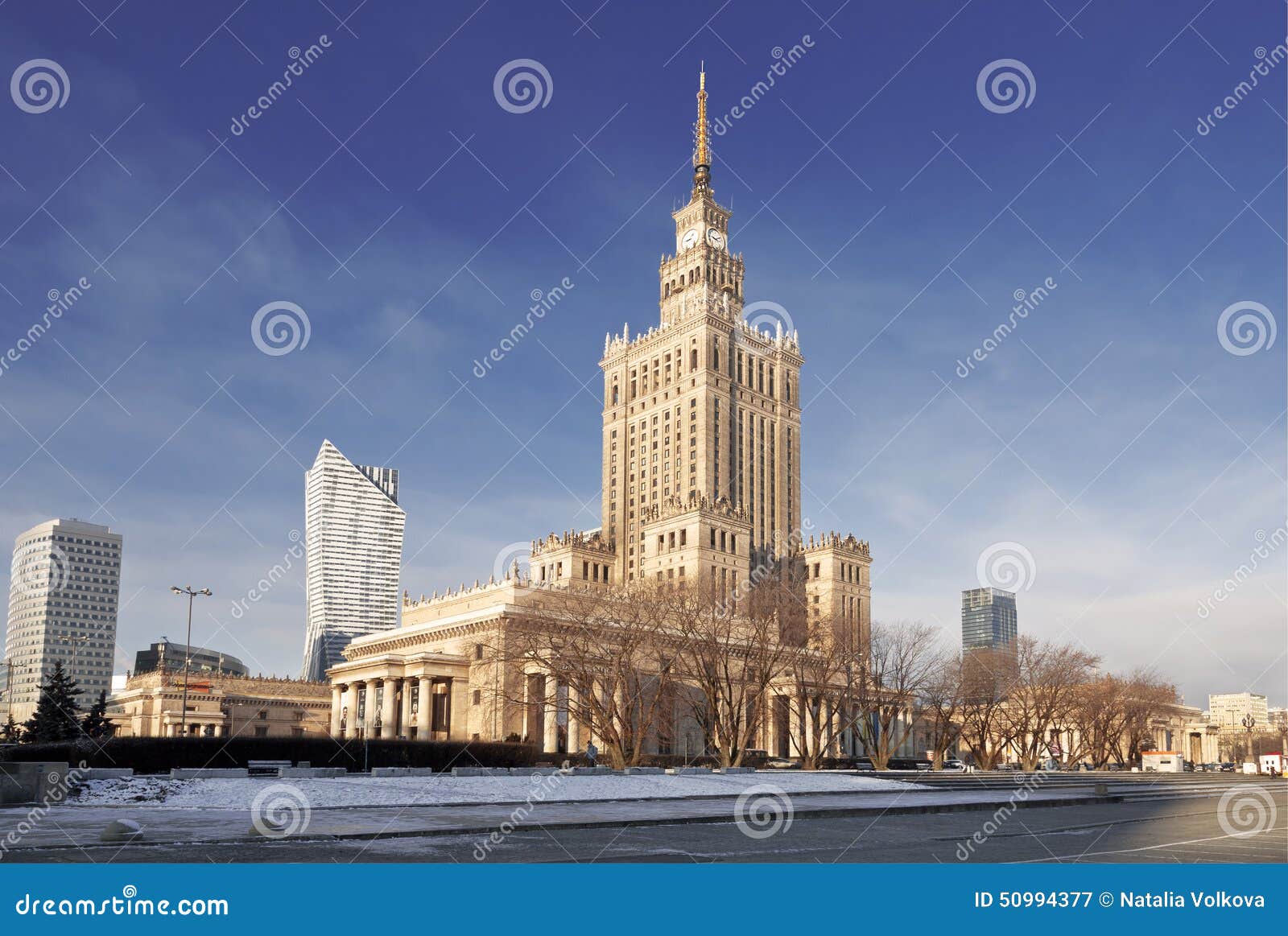 warsaw most famous landmark - palace of culture and science