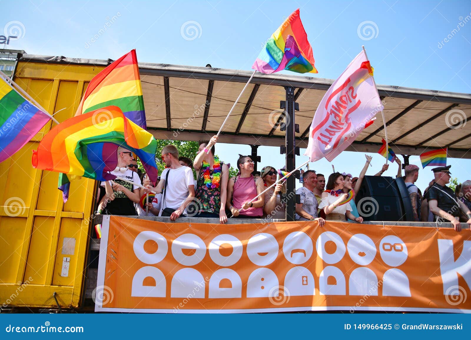 Warsaw`s Equality Paradethe Largest Gay Pride Parade In Central And Eastern Europe Brought 