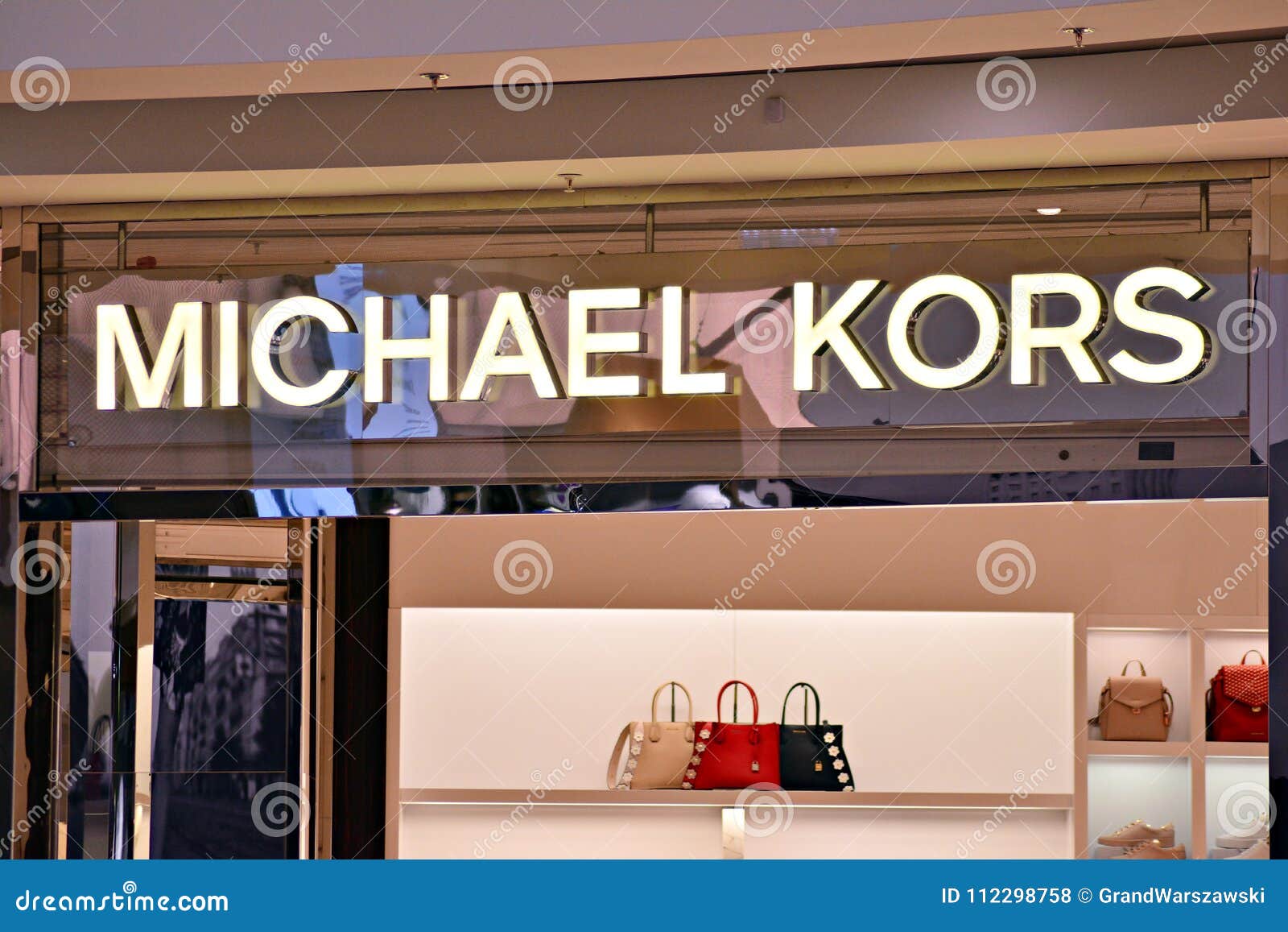 Sign Michael Kors. Company Signboard Michael Kors. Editorial Stock Photo -  Image of advertising, hanging: 112298758