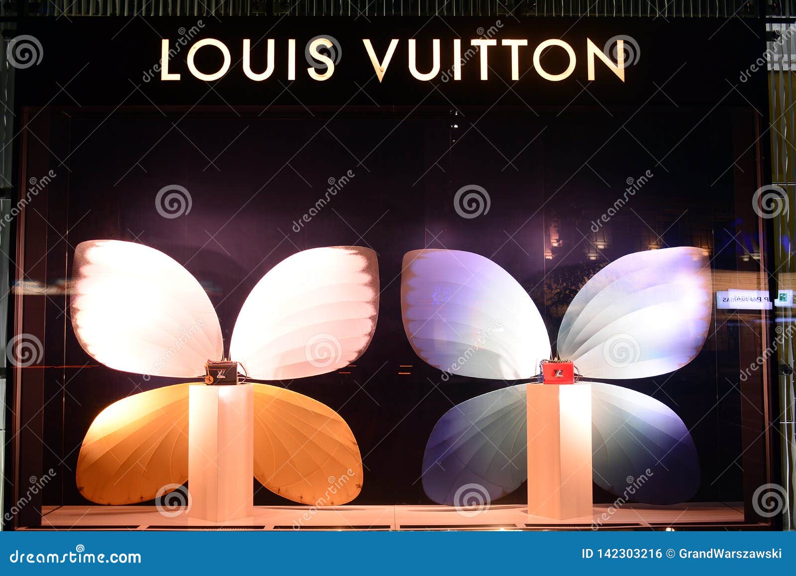 Sign Louis Vuitton. Company Signboard Louis Vuitton. Editorial Photo - Image of mock, billboard ...